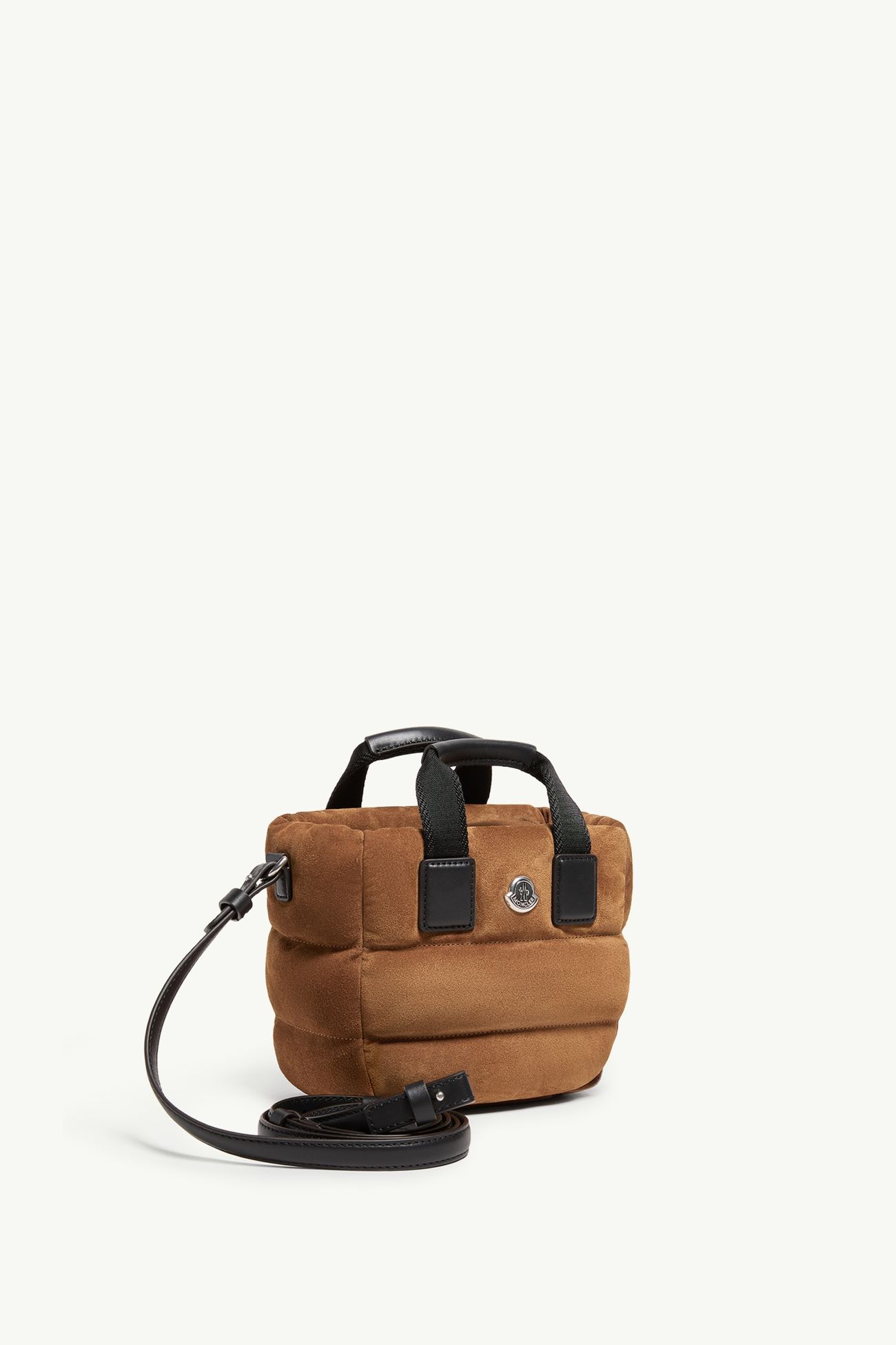 Micro cabas Caradoc en daim Femmes Marron Moncler 2