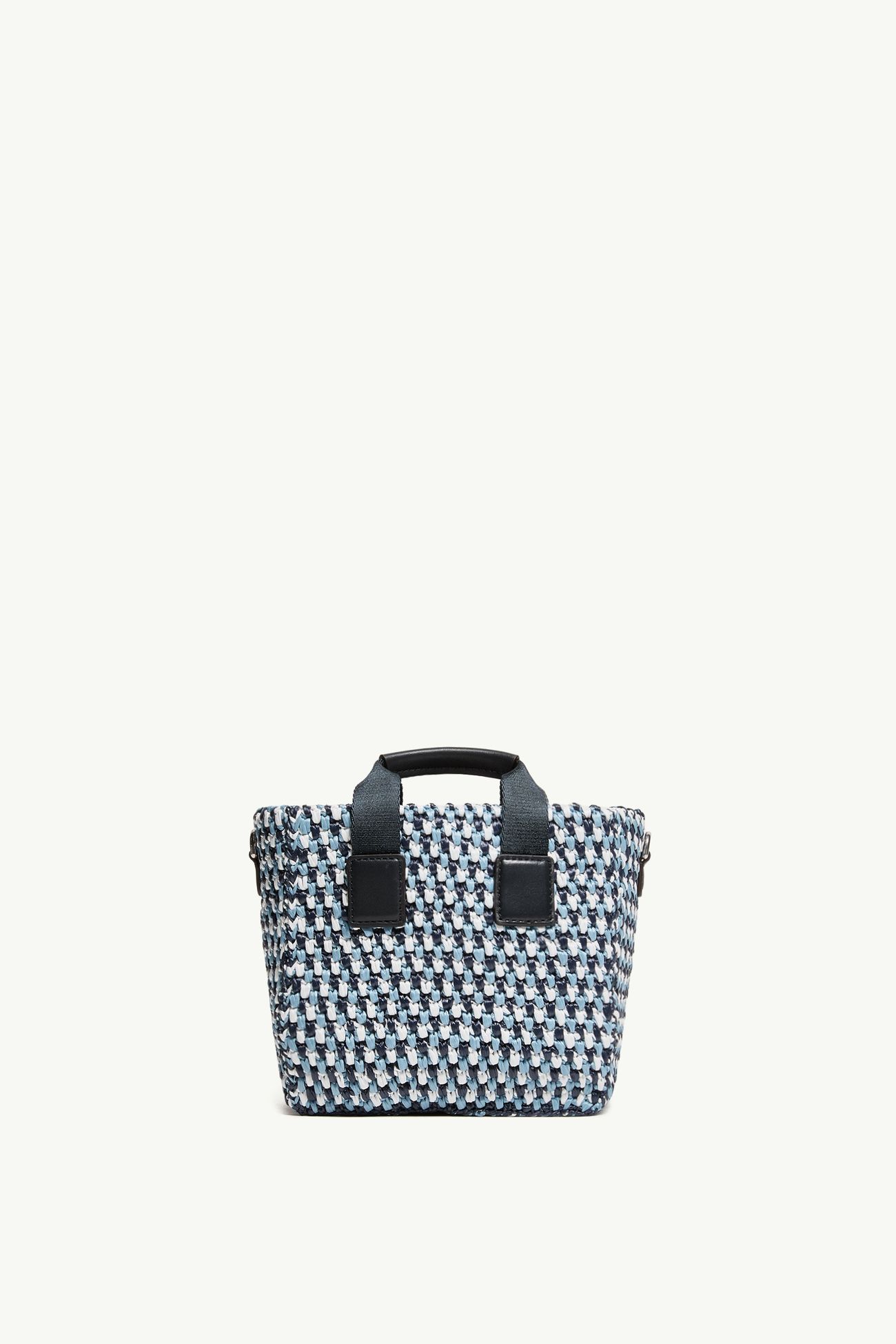Micro Caradoc Raffia Tote Bag Women Light Blue Moncler 3