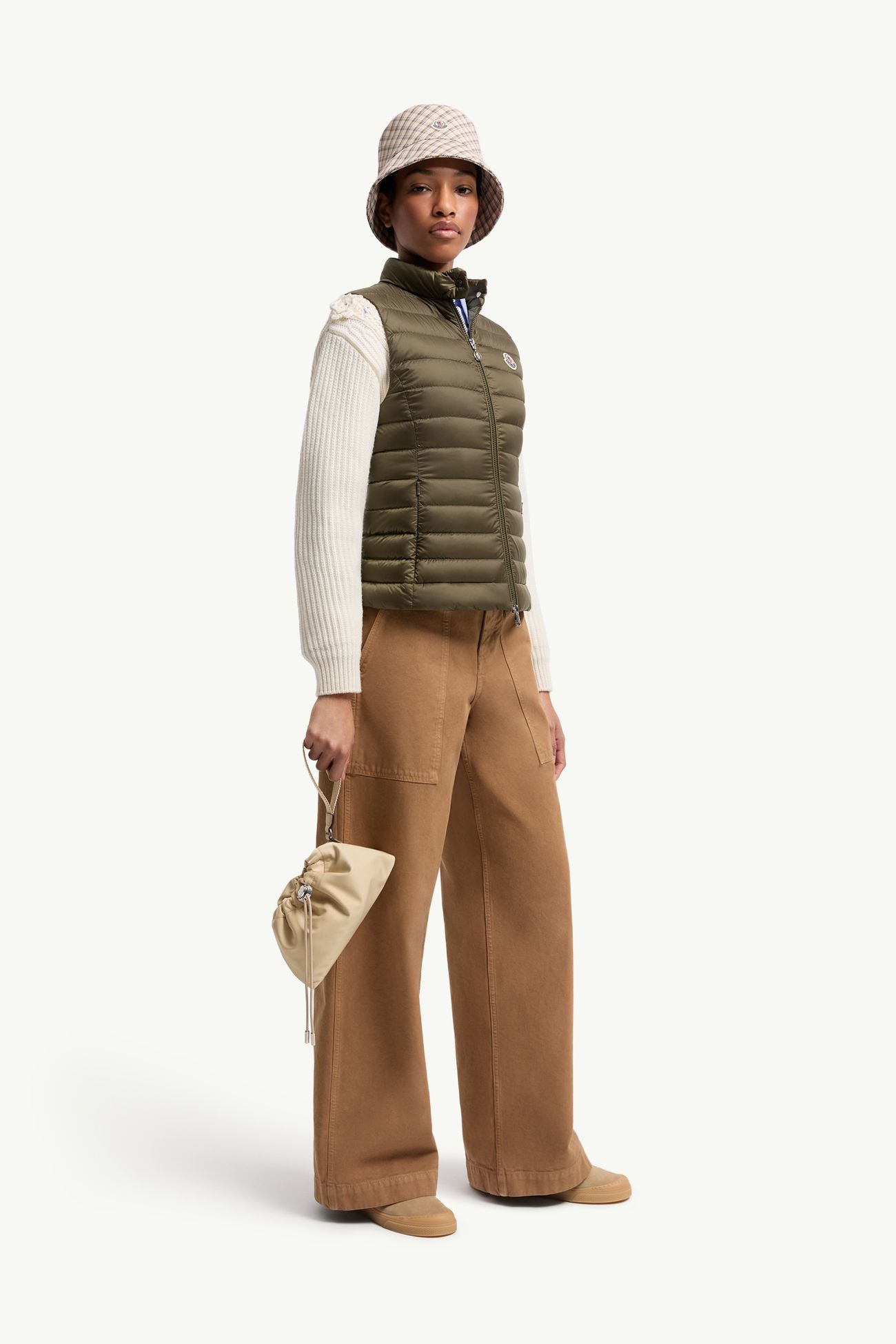 Trick Pochette Damen Hellbeige Moncler 1