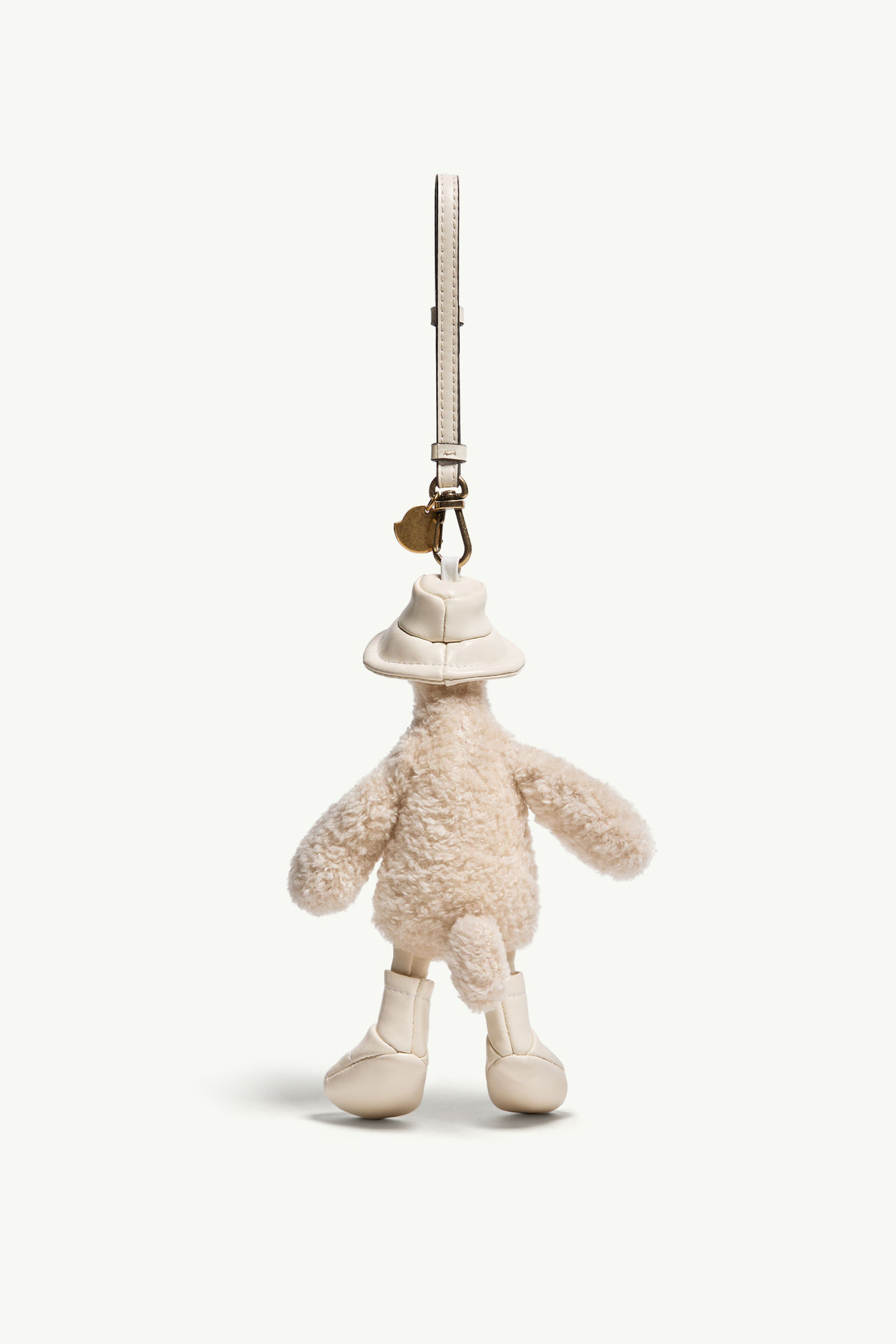 Porte-clés MonDuck en teddy Femmes Blanc Ivoire Moncler 2