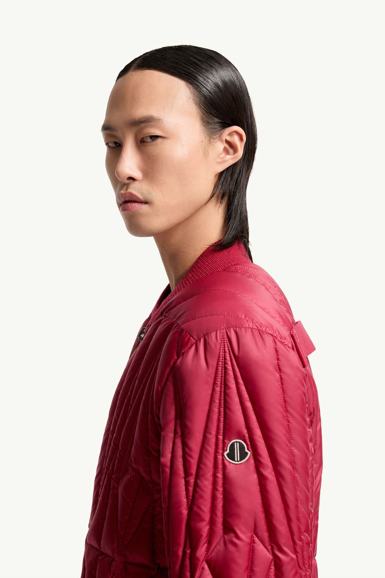 Bomber Moncler + Rick Owens Geocamo Flight Mixte Rouge Framboise Moncler 3