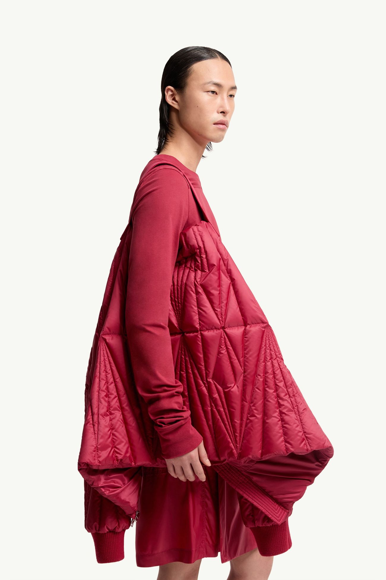 Moncler + Rick Owens Geocamo Flight Down Bomber Jacket Gender Neutral Berry Red Moncler 7