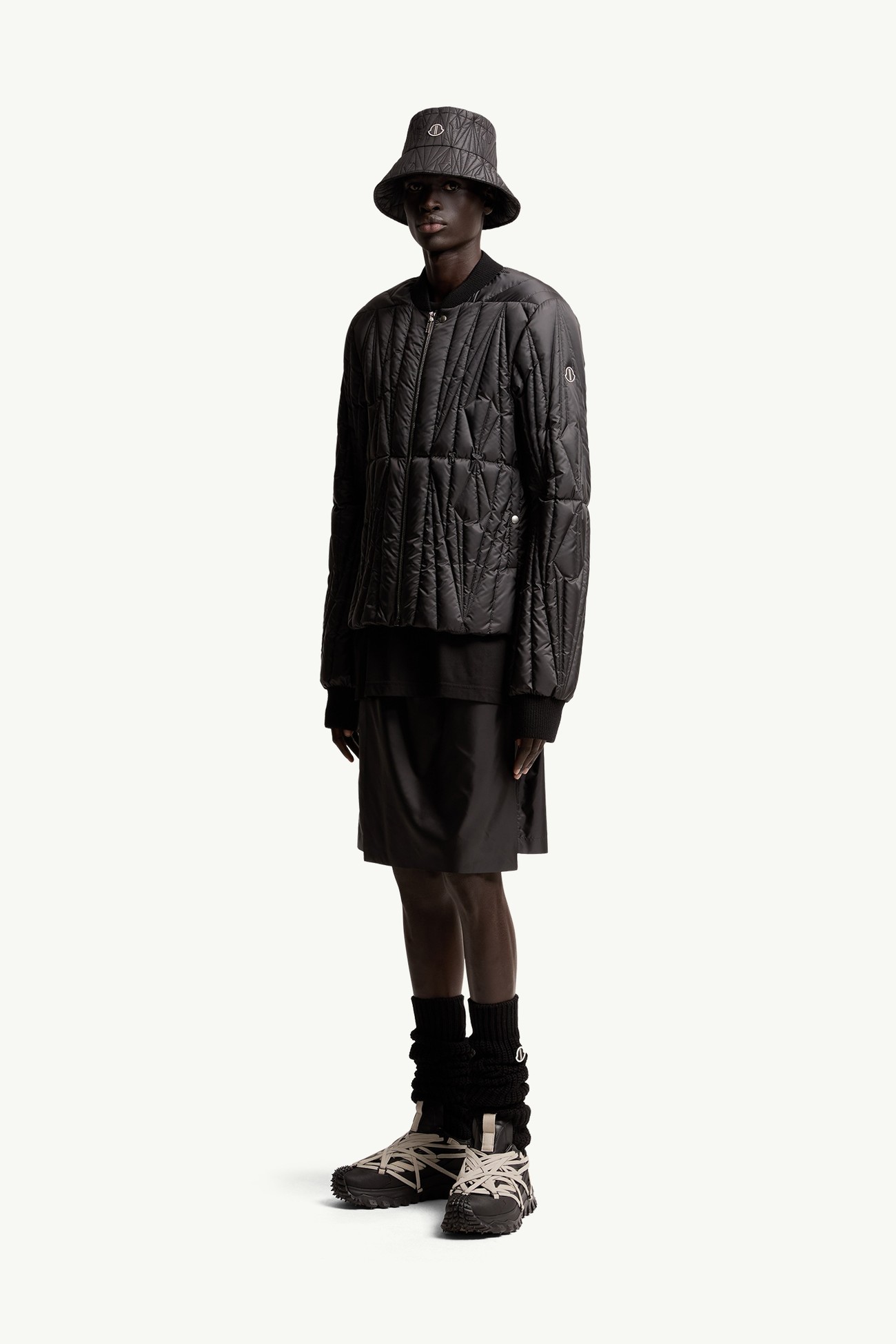 Moncler + Rick Owens Geocamo Flight Daunenbomberjacke Genderneutral Schwarz Moncler 1