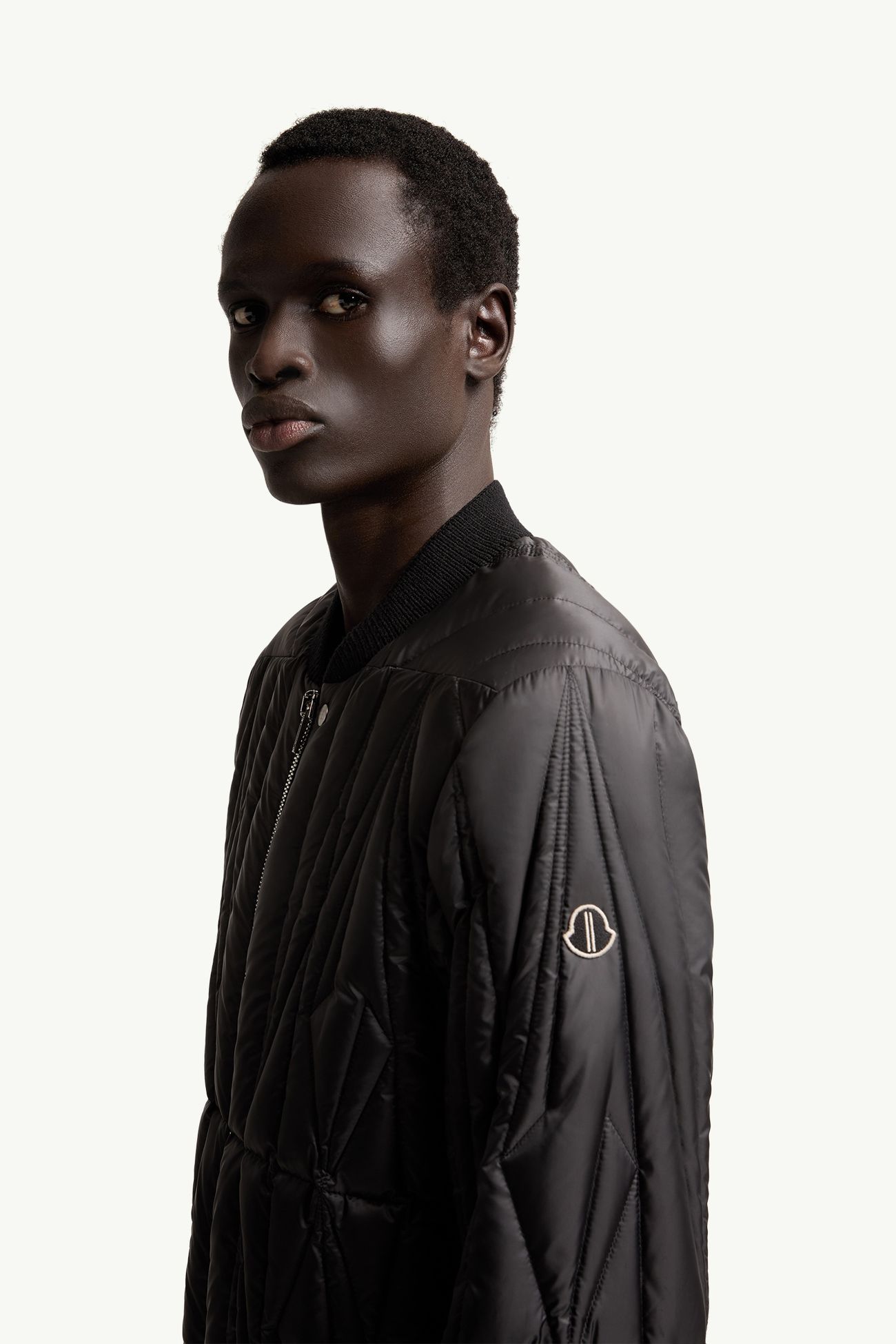 Moncler + Rick Owens Geocamo Flight 다운 보머 재킷 젠더 뉴트럴 블랙 Moncler 3