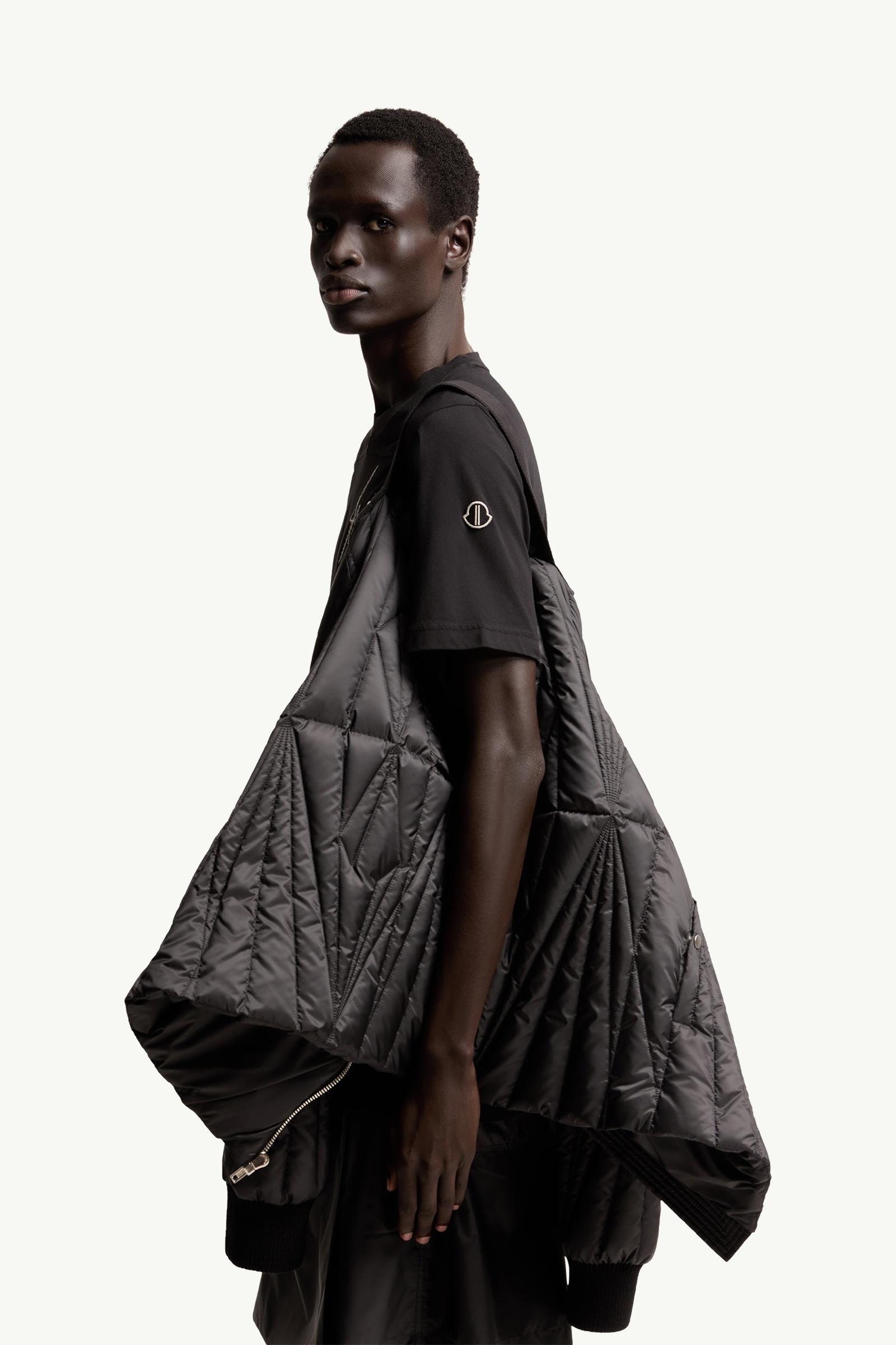 Black Moncler + Rick Owens Geocamo Flight Down Bomber Jacket