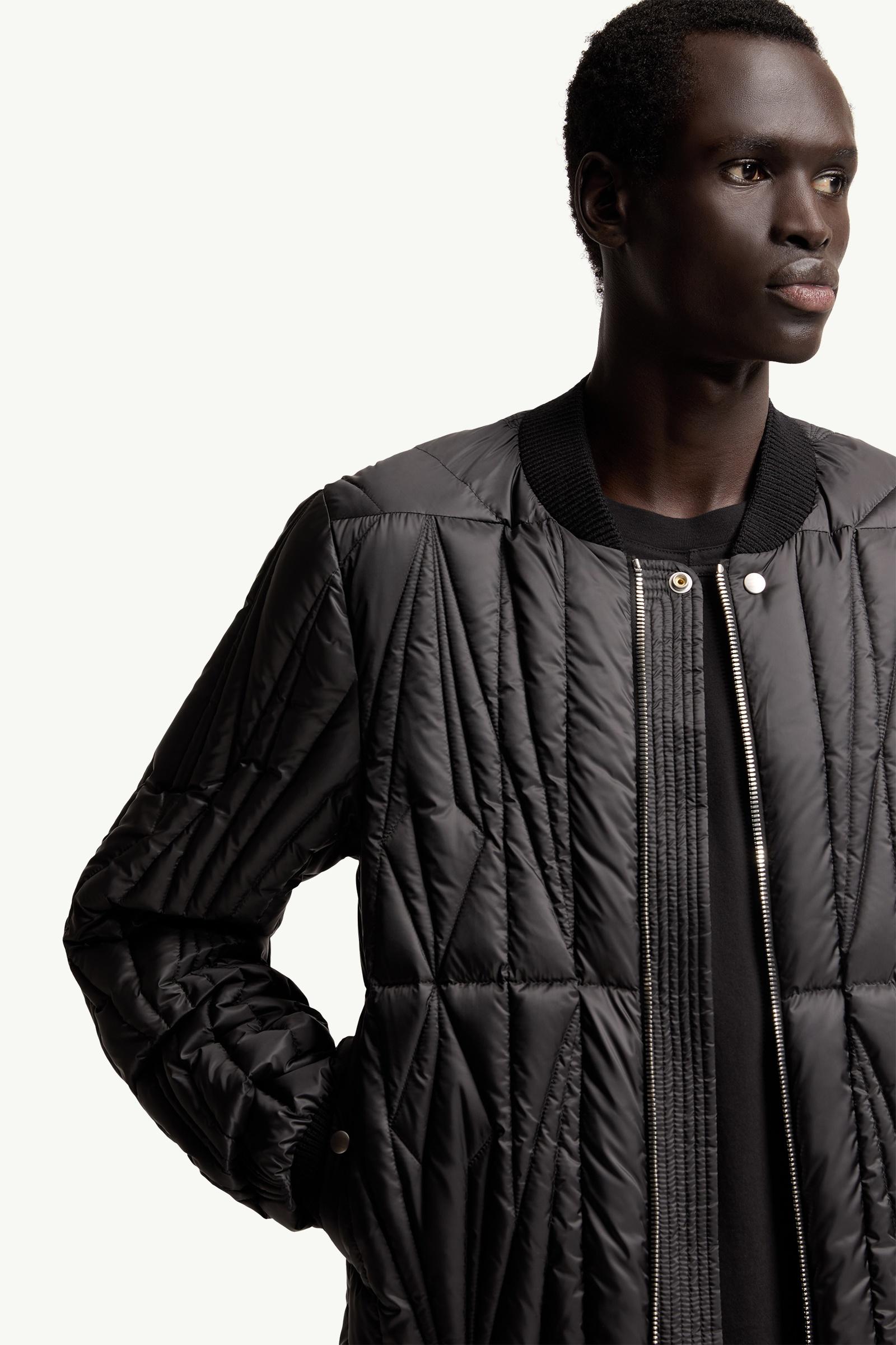Black Moncler + Rick Owens Geocamo Flight Down Bomber Jacket