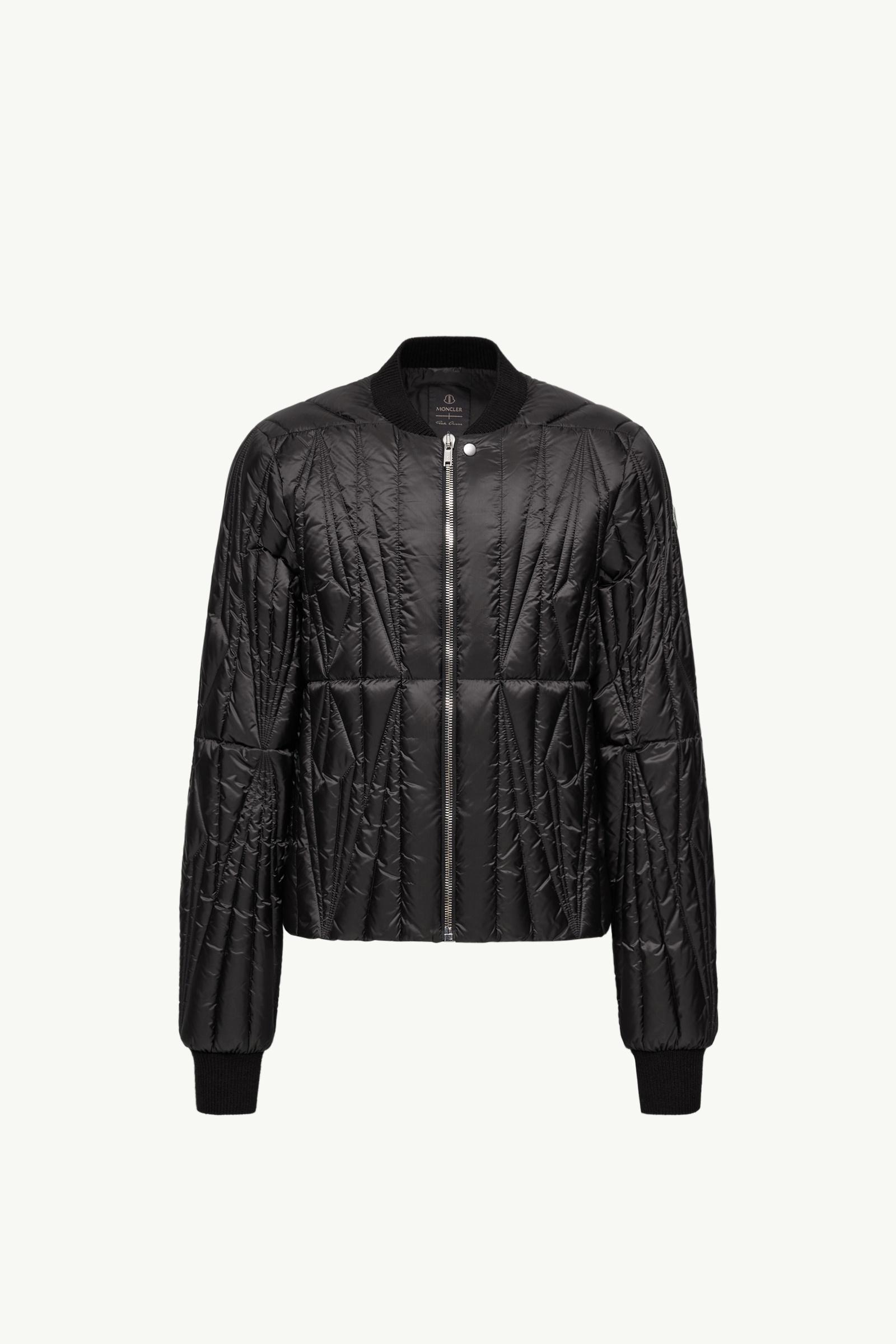 Black Moncler + Rick Owens Geocamo Flight Down Bomber Jacket