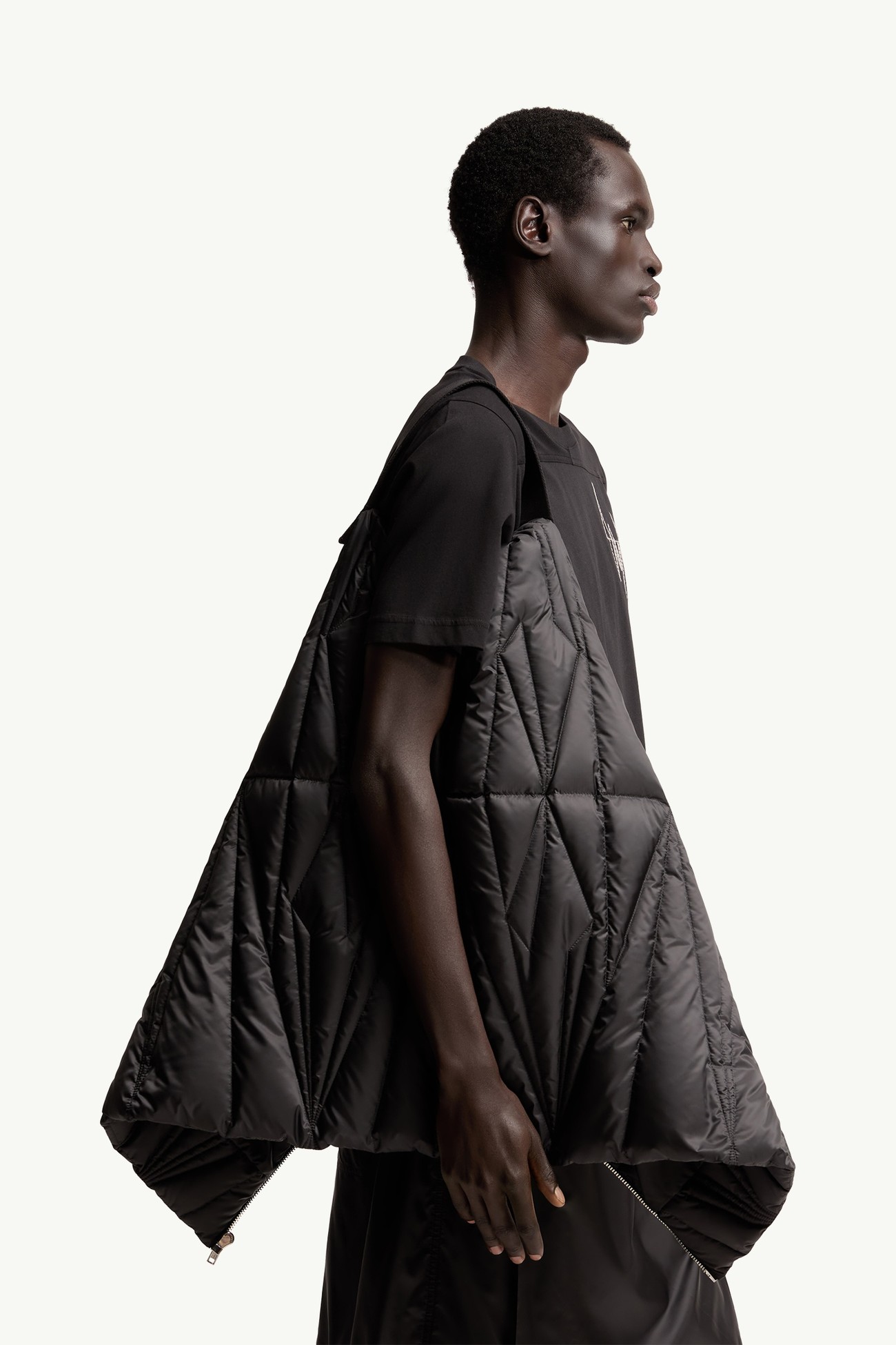 Moncler + Rick Owens Geocamo Ziplock Hooded Down Vest Gender Neutral Black Moncler 7