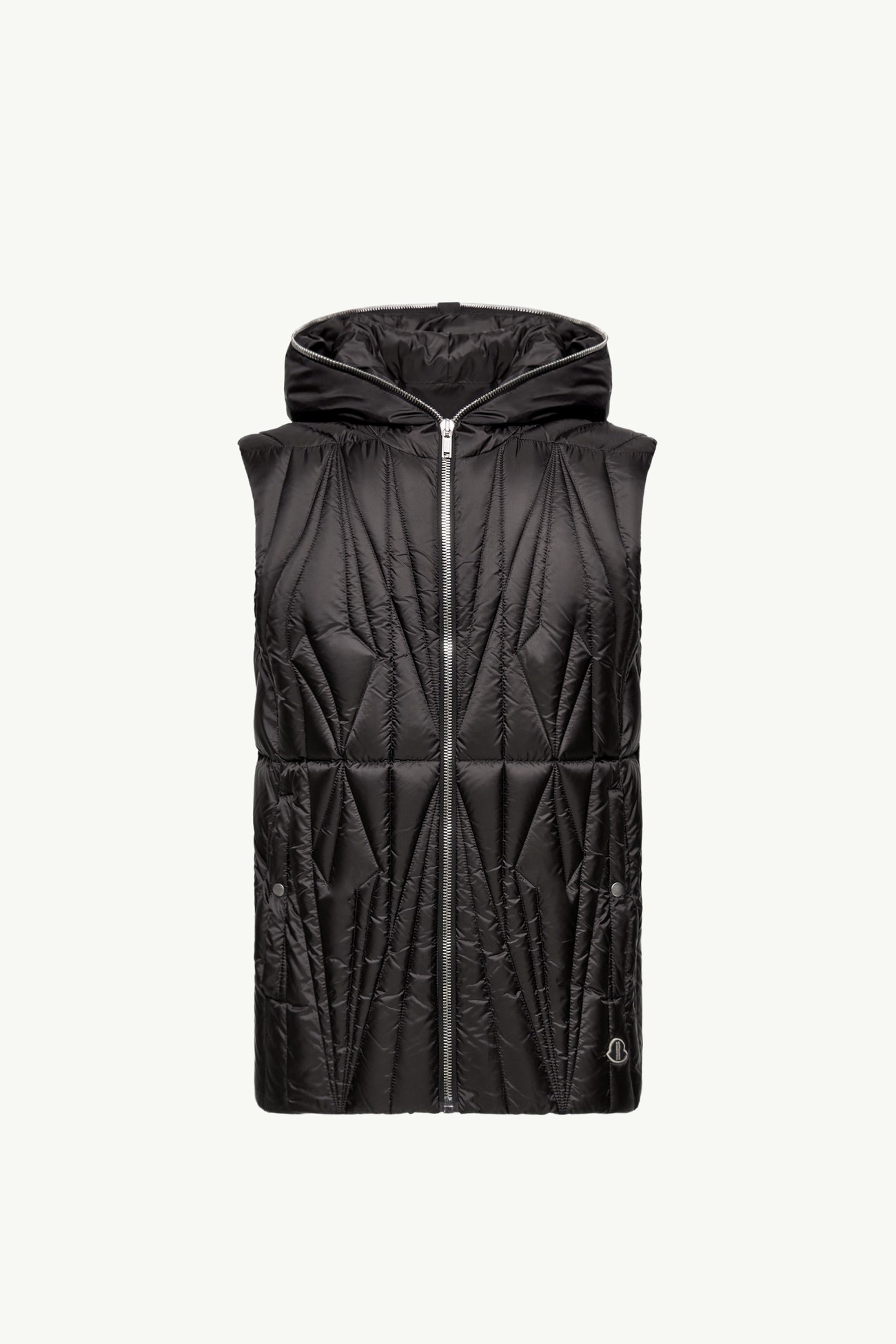 Moncler + Rick Owens Geocamo Ziplock Hooded Down Vest Gender Neutral Black Moncler 0