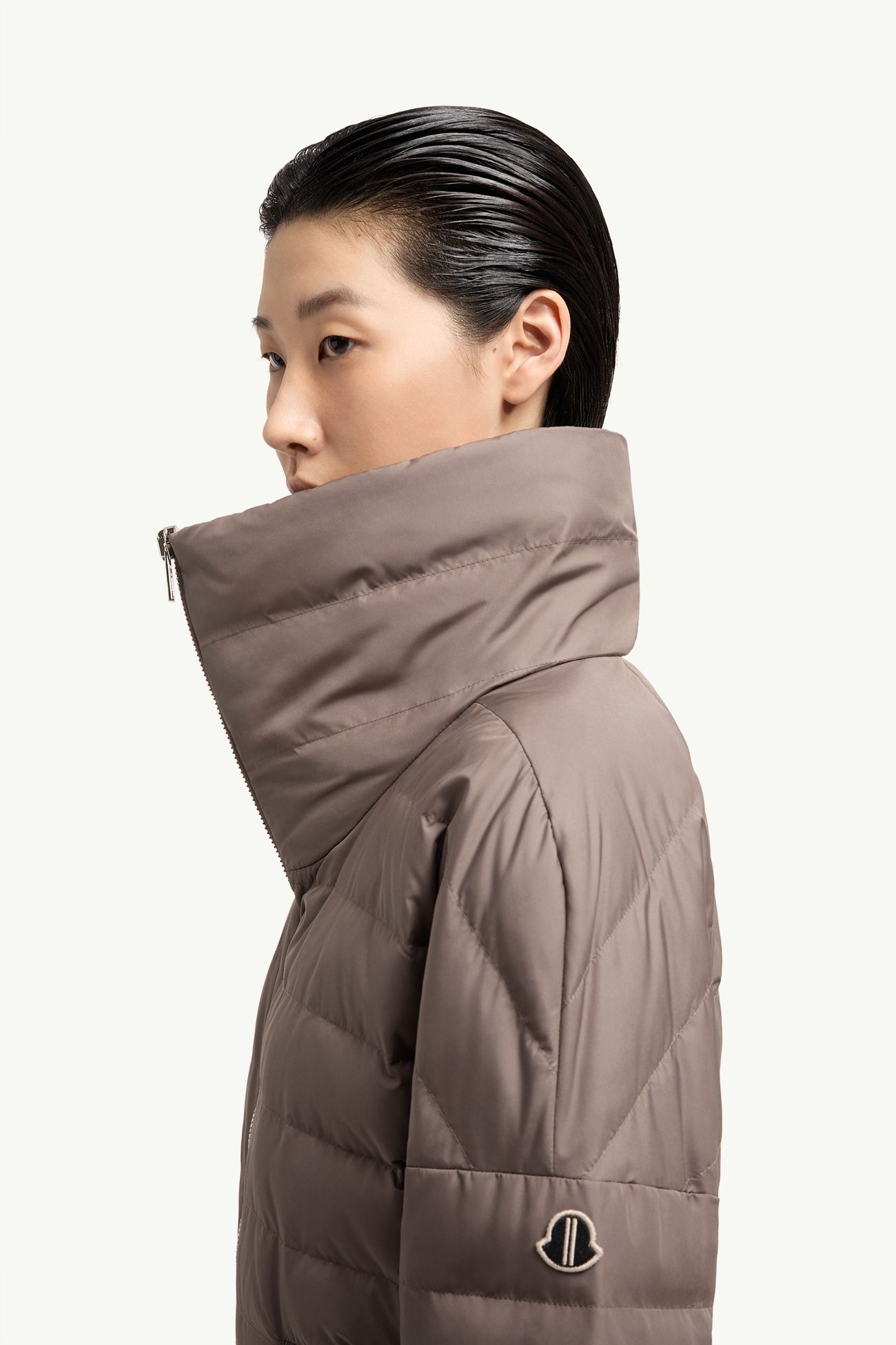 Piumino Cropped Moncler + Rick Owens Donna Grigio Talpa Moncler 1
