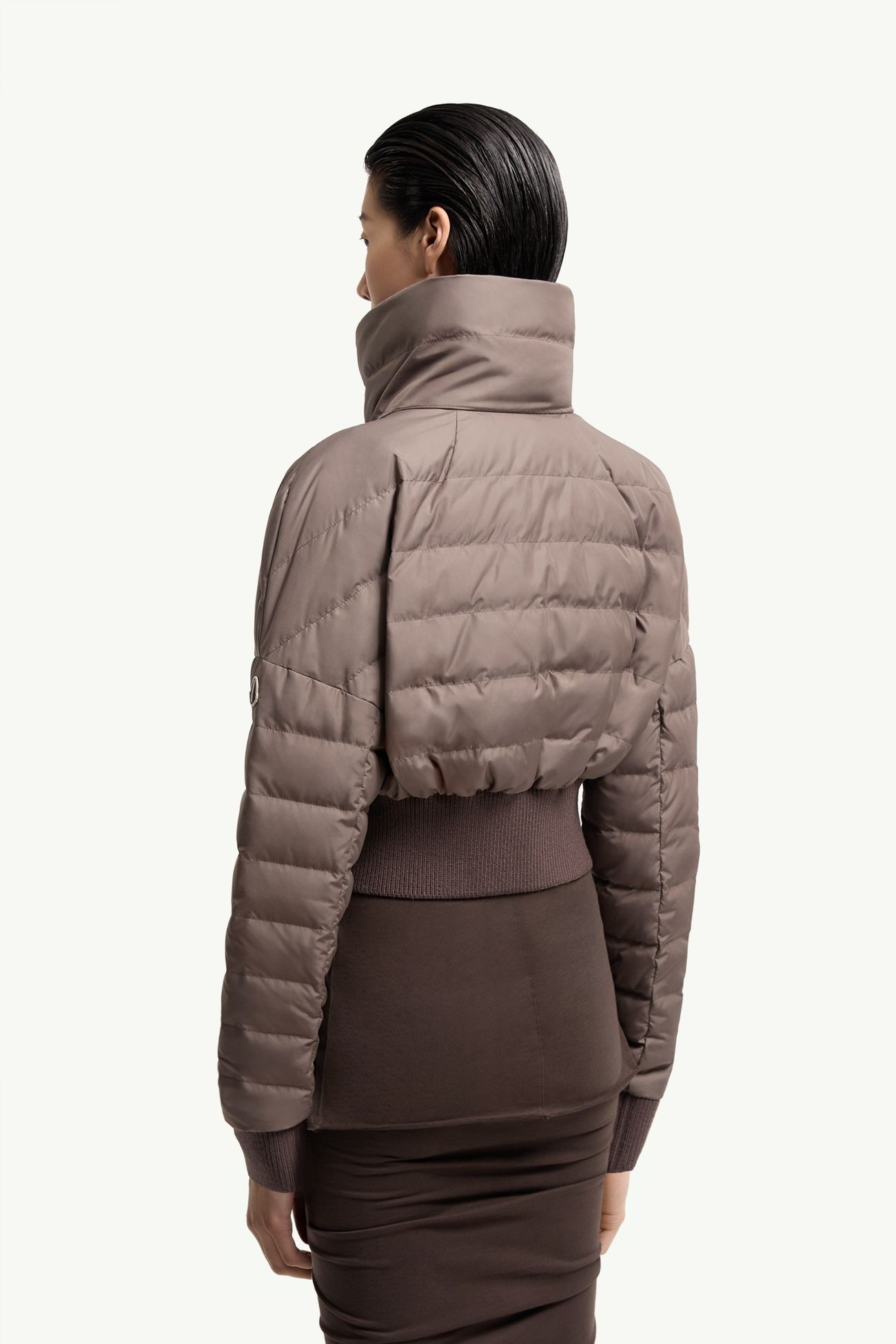 Moncler + Rick Owens短身羽絨外套 女士 灰啡色 Moncler 4
