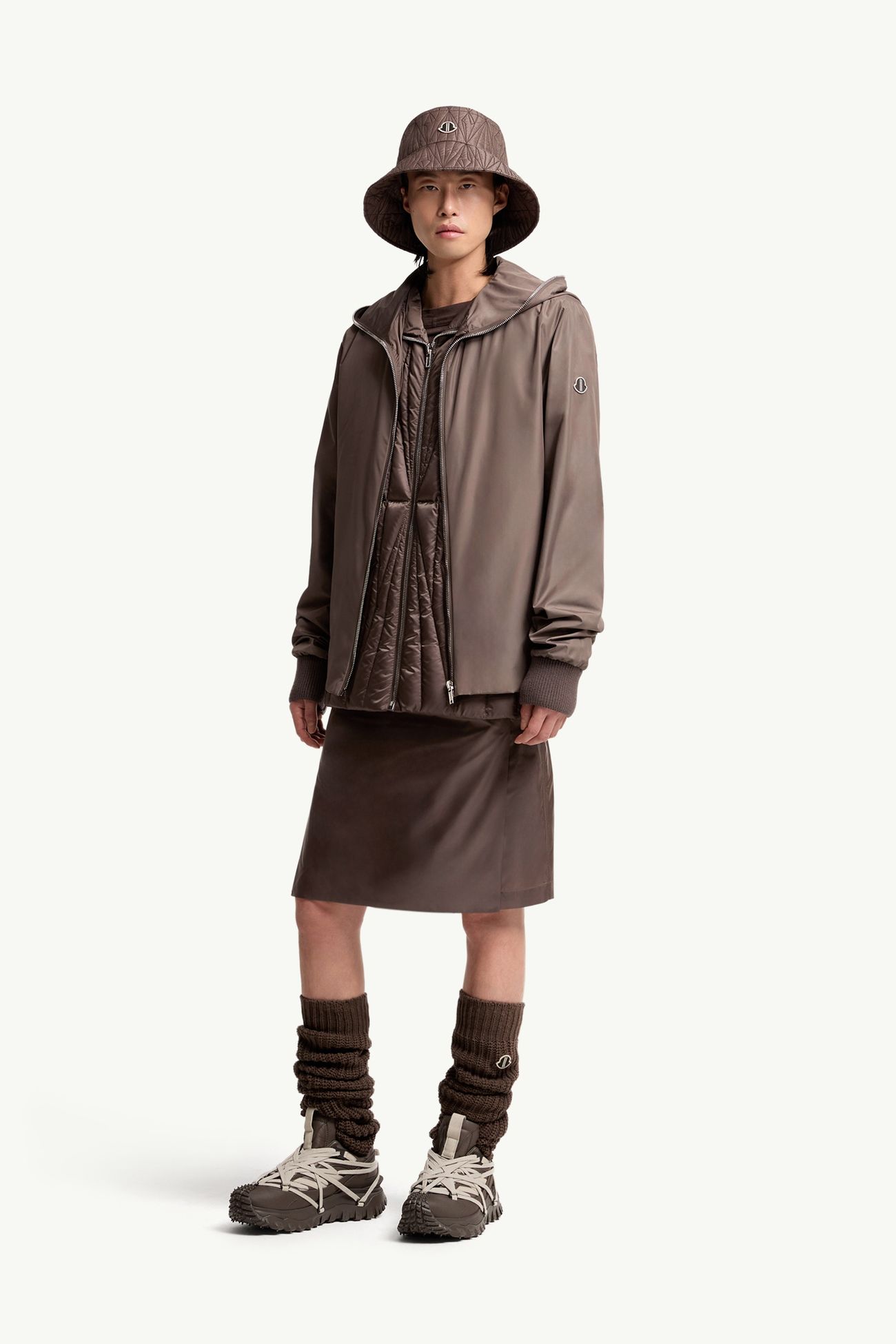 Moncler + Rick Owens Ziplock Jacket Gender Neutral Taupe Moncler 1