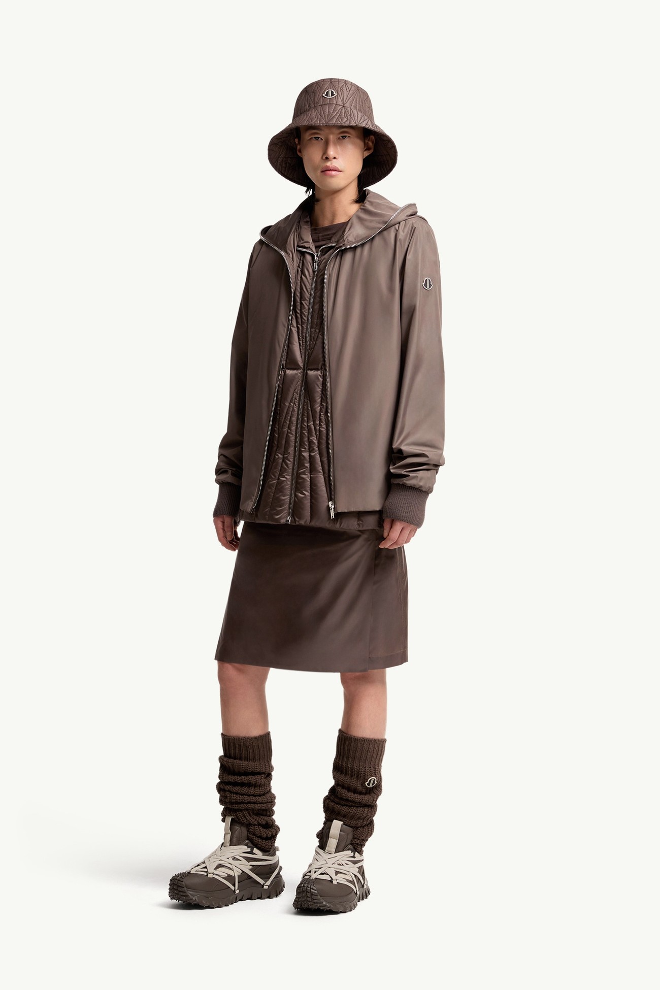 Moncler + Rick Owens Ziplock外套 中性 灰啡色 Moncler 1