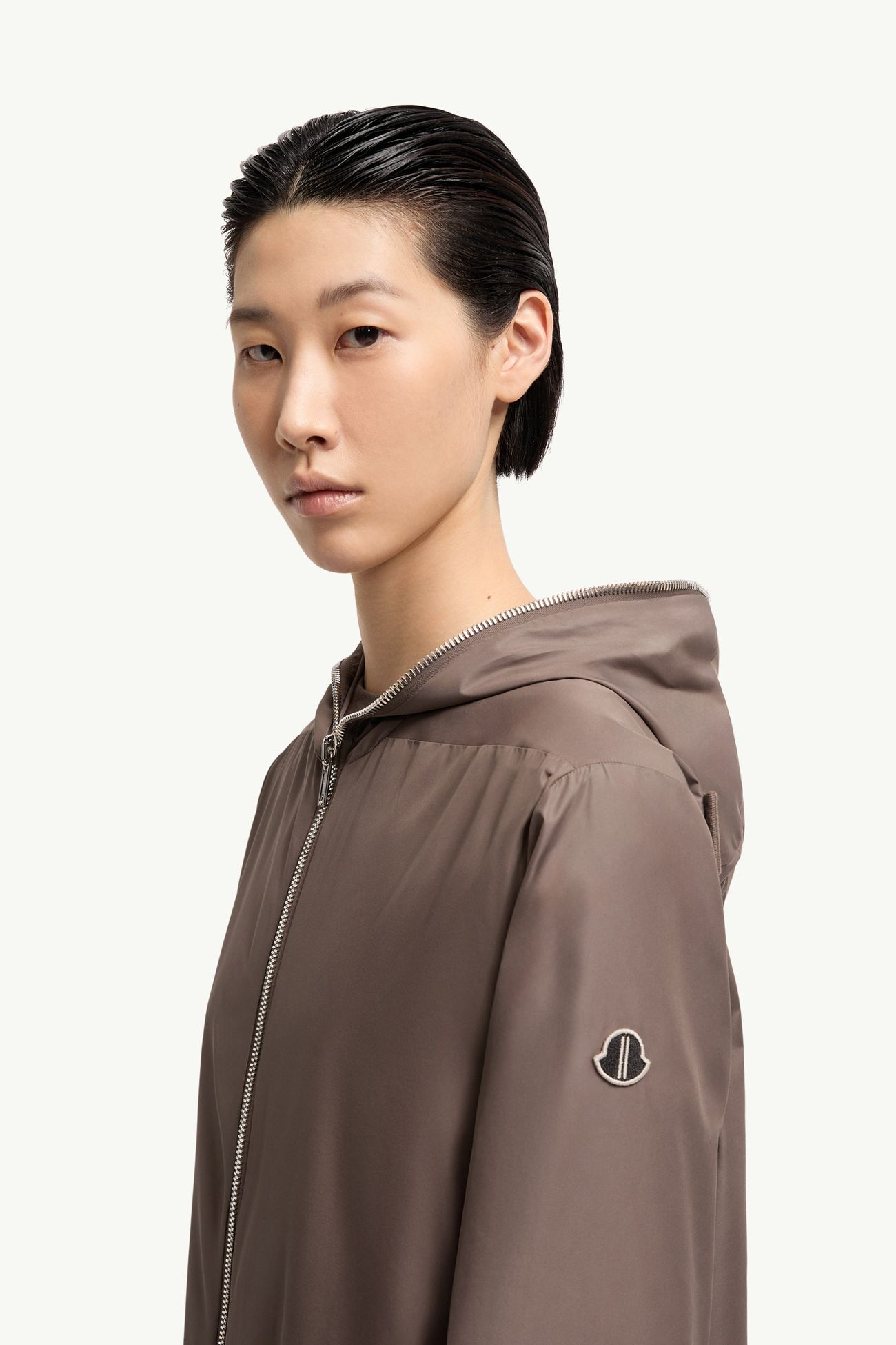 Moncler + Rick Owens Ziplock Windjacke Genderneutral Taupe Moncler 4