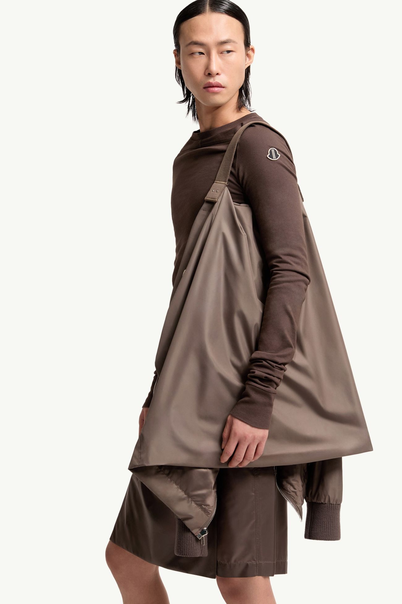 Moncler + Rick Owens Ziplock Windjacke Genderneutral Taupe Moncler 7