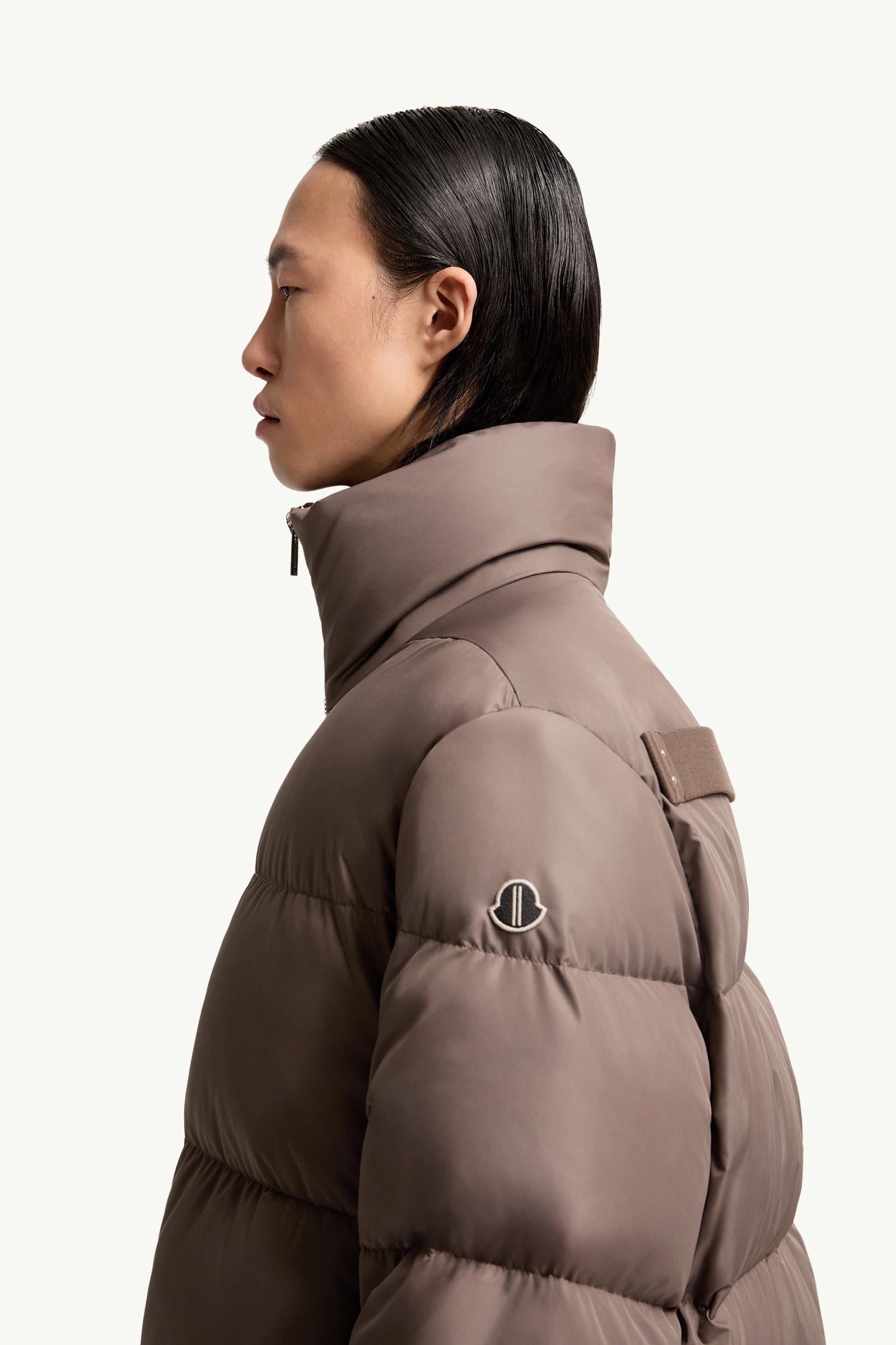 Taupe Moncler + Rick Owens Cyclopic Short Down Jacket - Short Down
