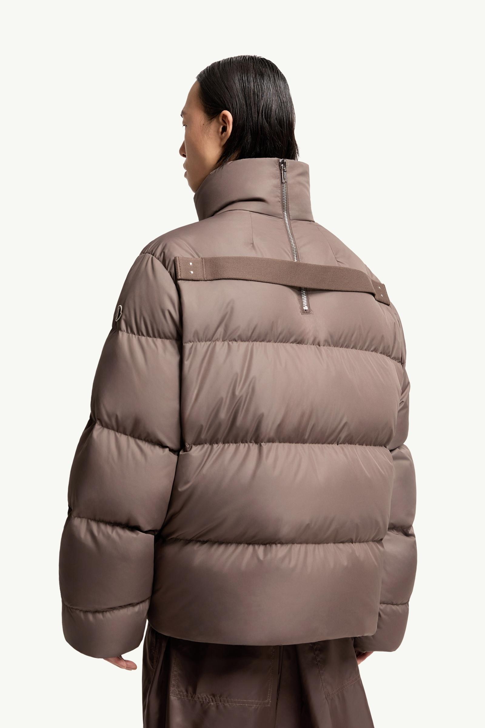 Taupe Moncler + Rick Owens Cyclopic Short Down Jacket - Short Down