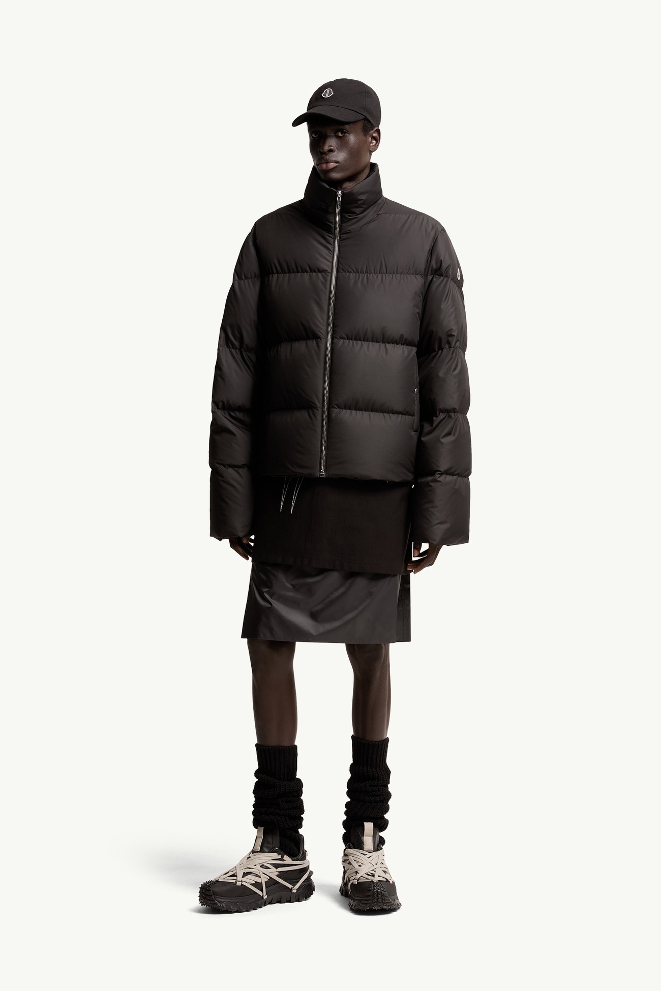 Moncler + Rick Owens Cyclopic Short Down Jacket Gender Neutral Black Moncler 1