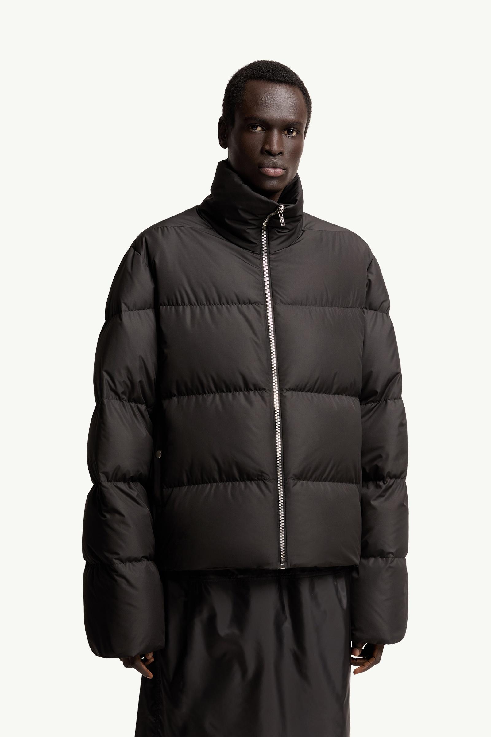 ブラック Moncler + Rick Owens Cyclopic ショートダウンジャケット