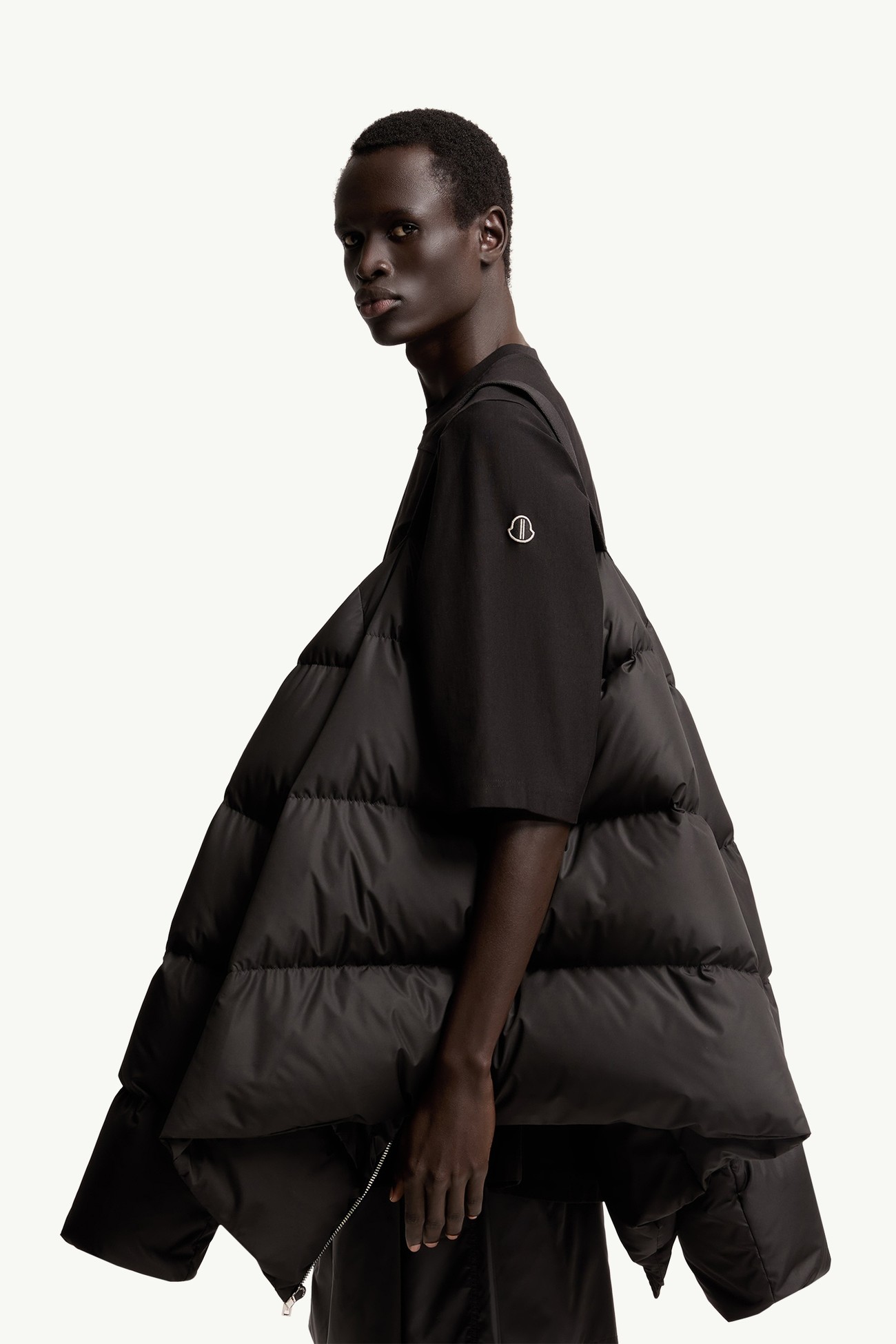Moncler + Rick Owens Cyclopic Short Down Jacket Gender Neutral Black Moncler 8