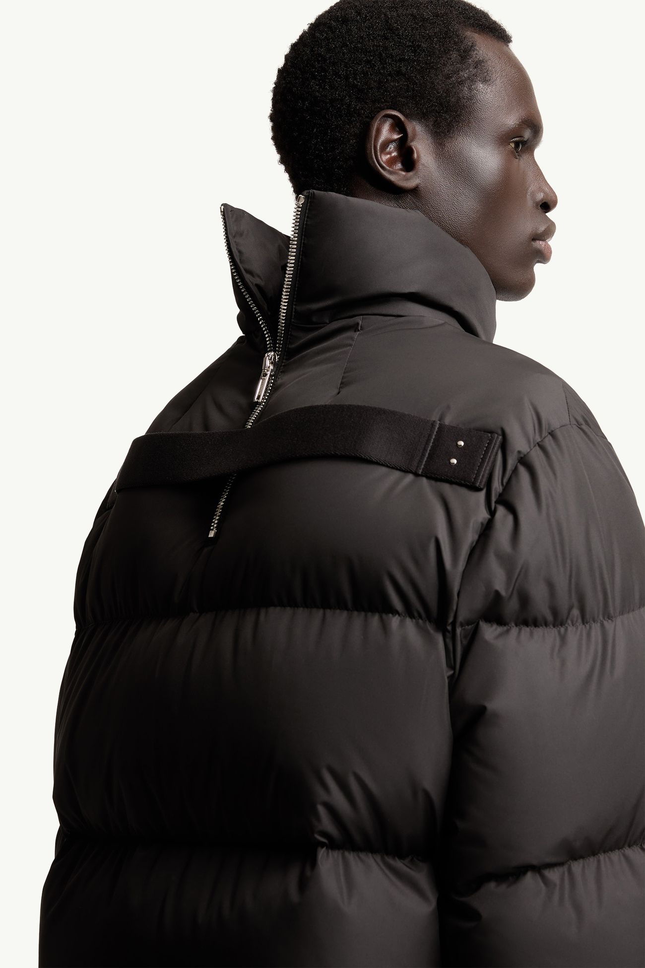 ブラック Moncler + Rick Owens Cyclopic ショートダウンジャケット 