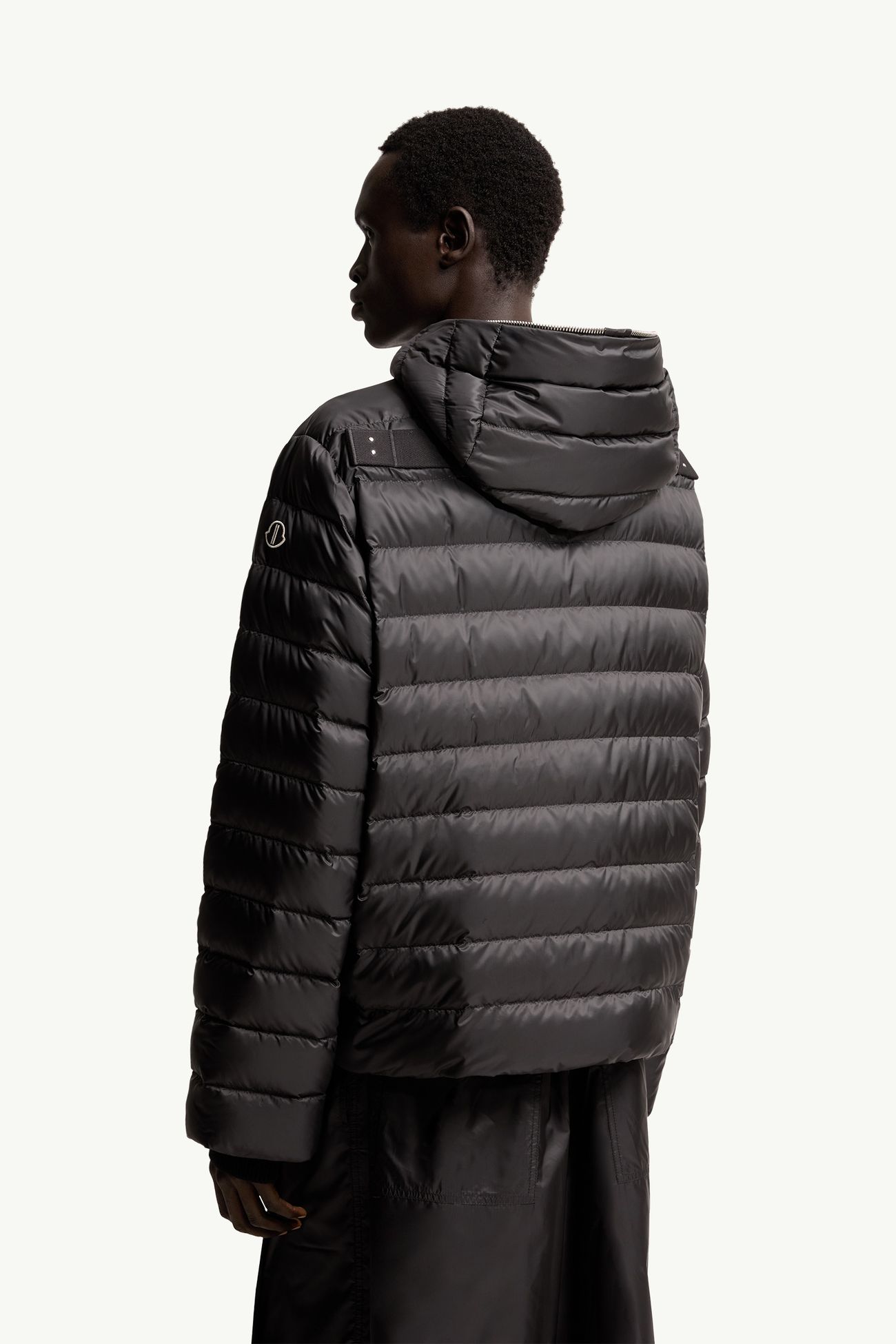 Moncler + Rick Owens Ziplock 후드 쇼트 다운 재킷 젠더 뉴트럴 블랙 Moncler 6