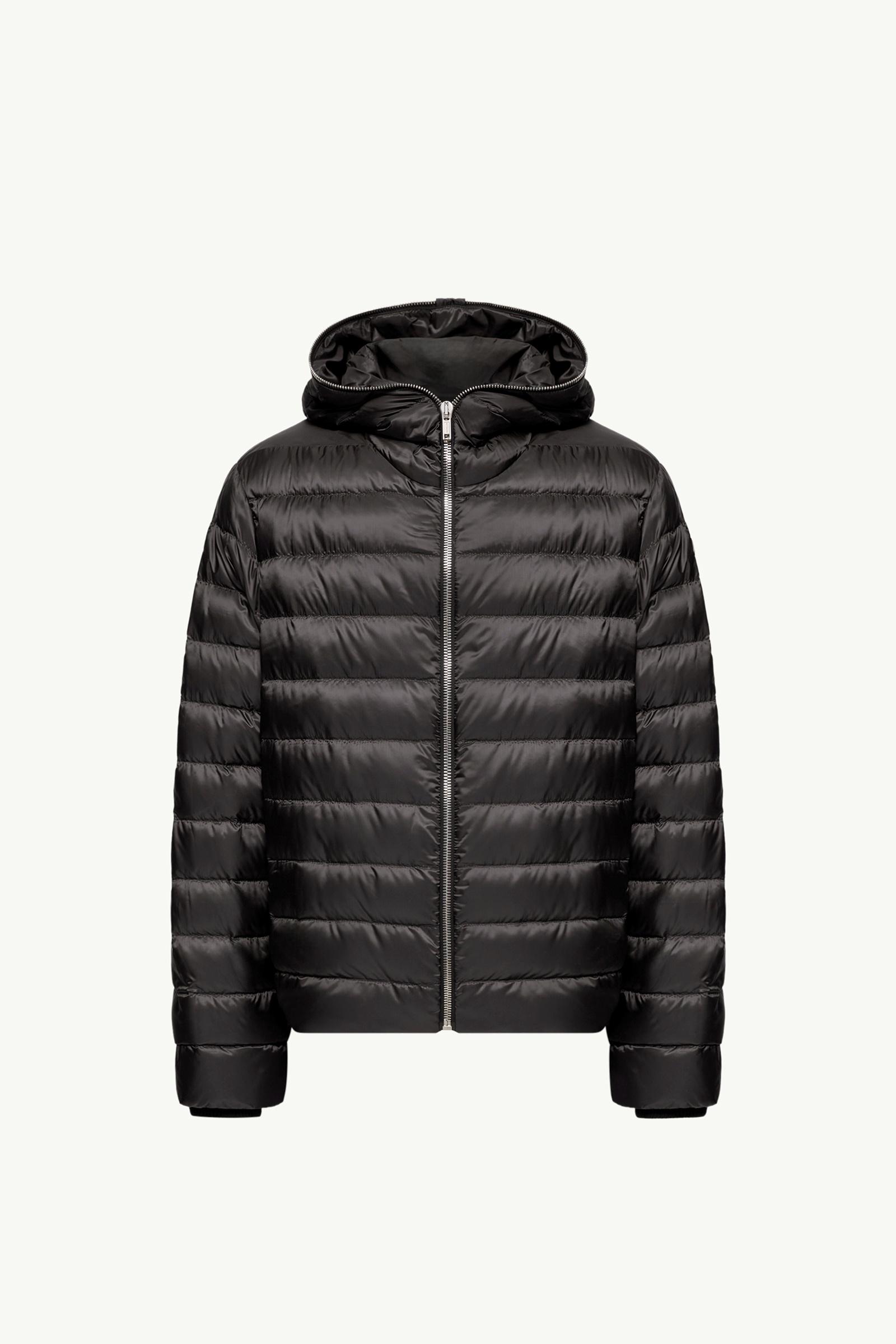 Black Moncler + Rick Owens Ziplock Hooded Short Down Jacket