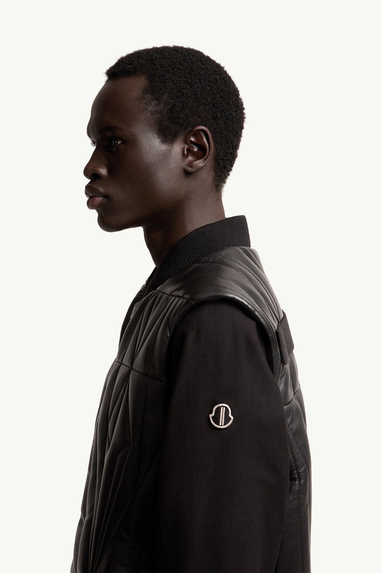 Moncler + Rick Owens Geocamo Flight Nappa Leather Gilet Gender Neutral Black Moncler 3