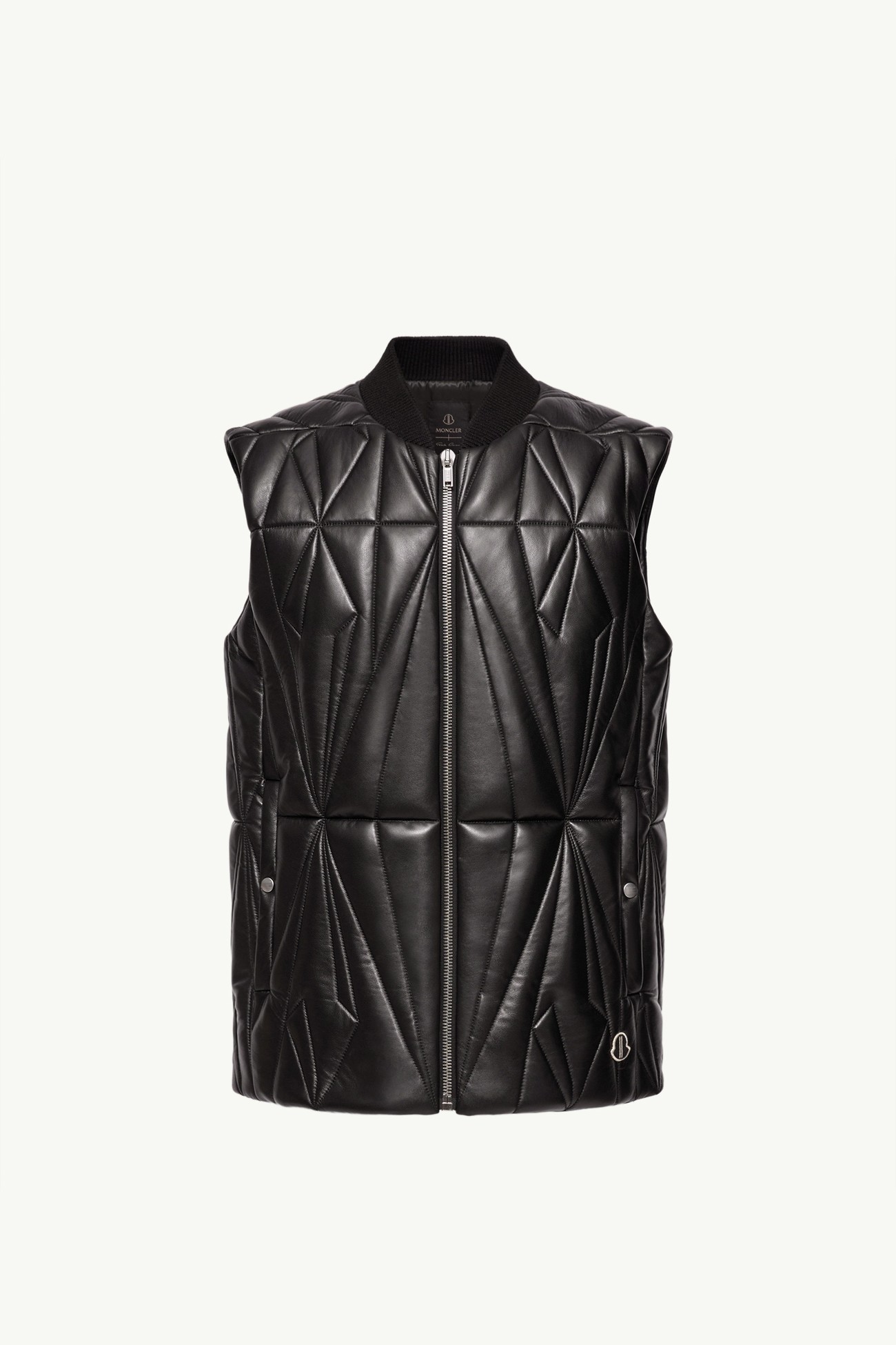 Moncler + Rick Owens Geocamo Flight Nappa Leather Gilet Gender Neutral Black Moncler 0
