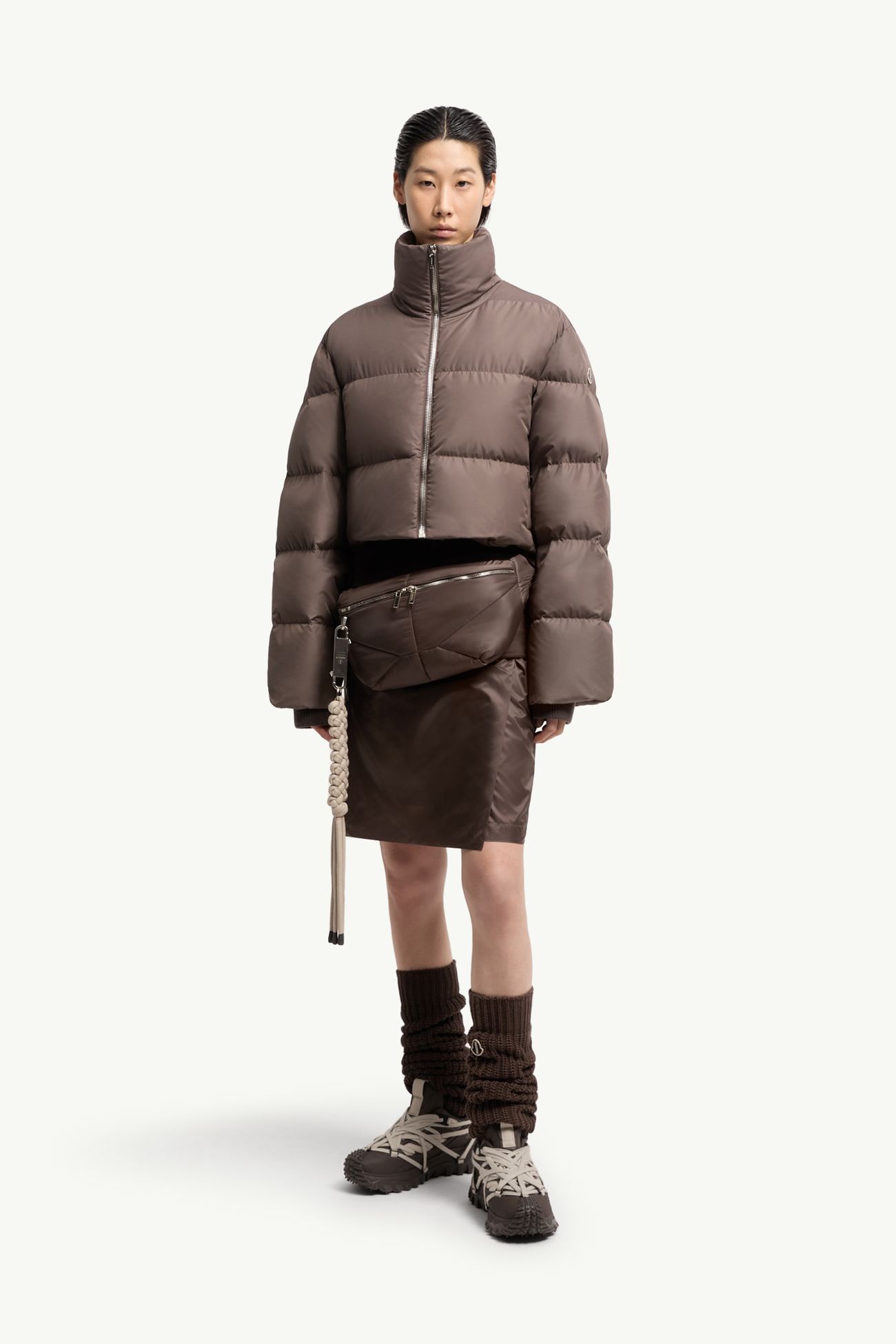 Moncler + Rick Owens Cyclopic ショートダウンジャケット ジェンダーニュートラル トープ Moncler 1