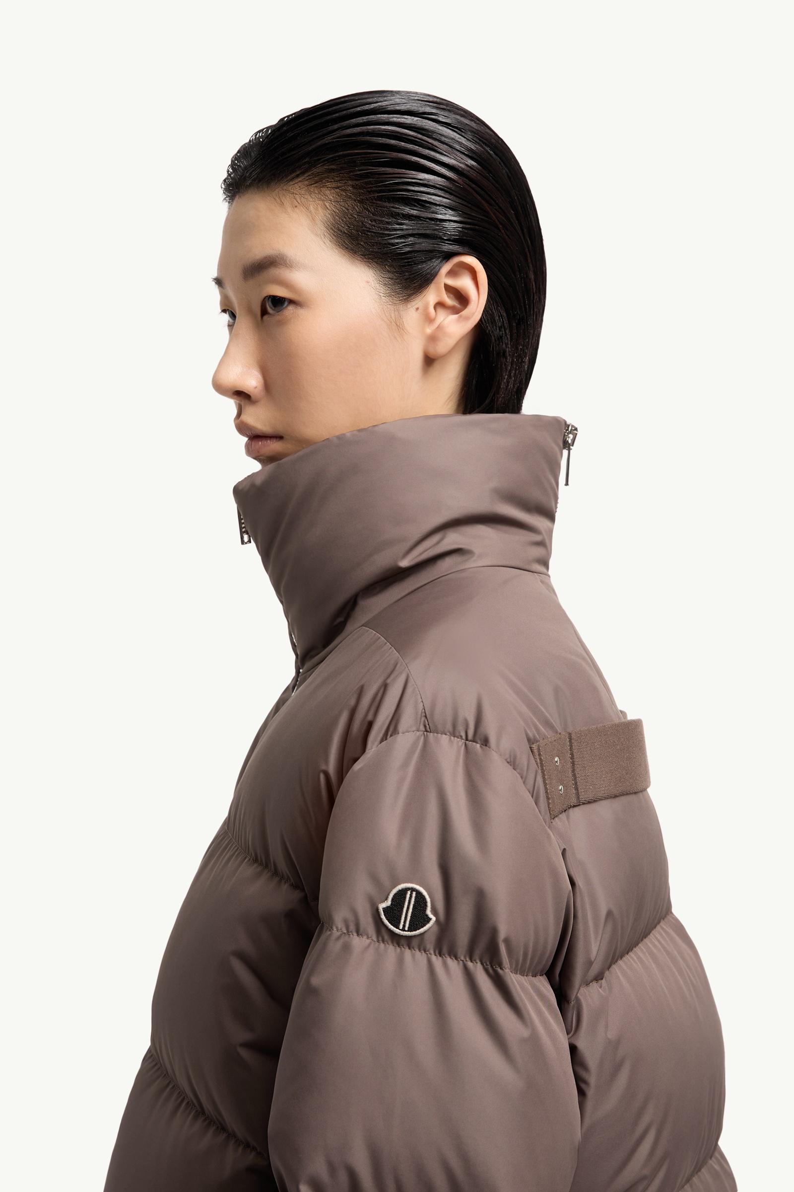 Taupe Moncler + Rick Owens Cyclopic Short Down Jacket - Short Down
