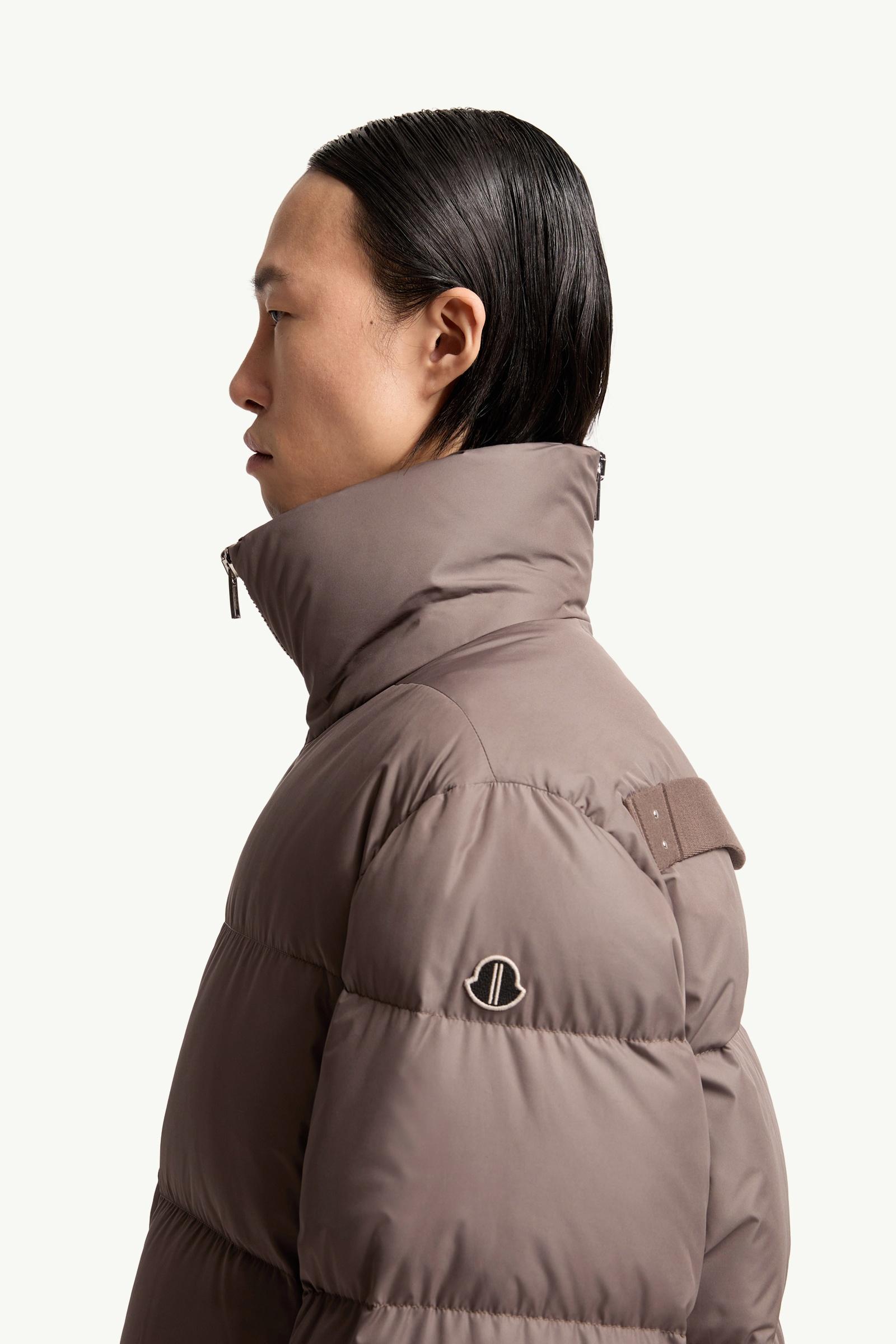 Taupe Moncler + Rick Owens Cyclopic Short Down Jacket - Short Down