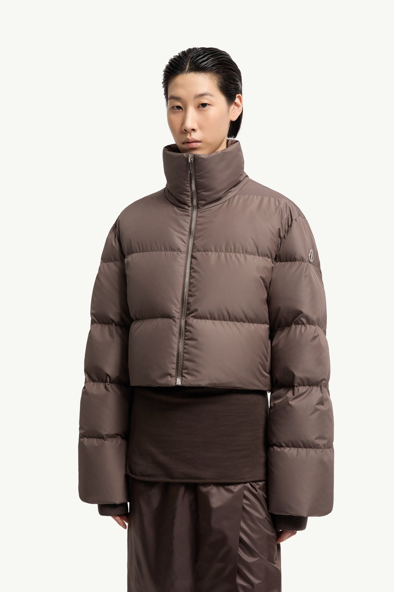 Moncler + Rick Owens Cyclopic Short Down Jacket Gender Neutral Taupe Moncler 5
