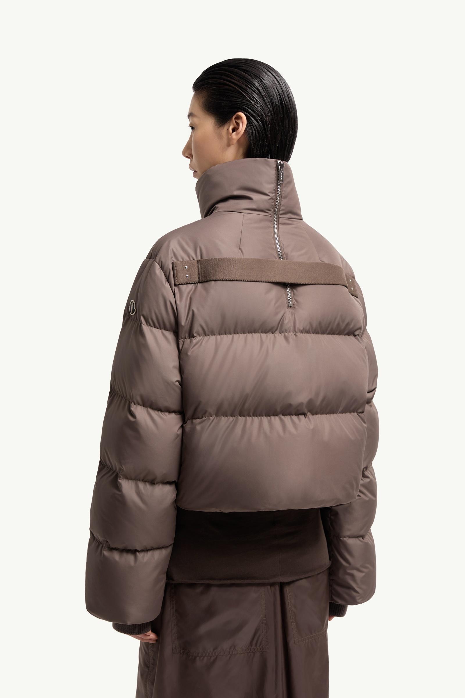 Taupe Moncler + Rick Owens Cyclopic Short Down Jacket - Short Down