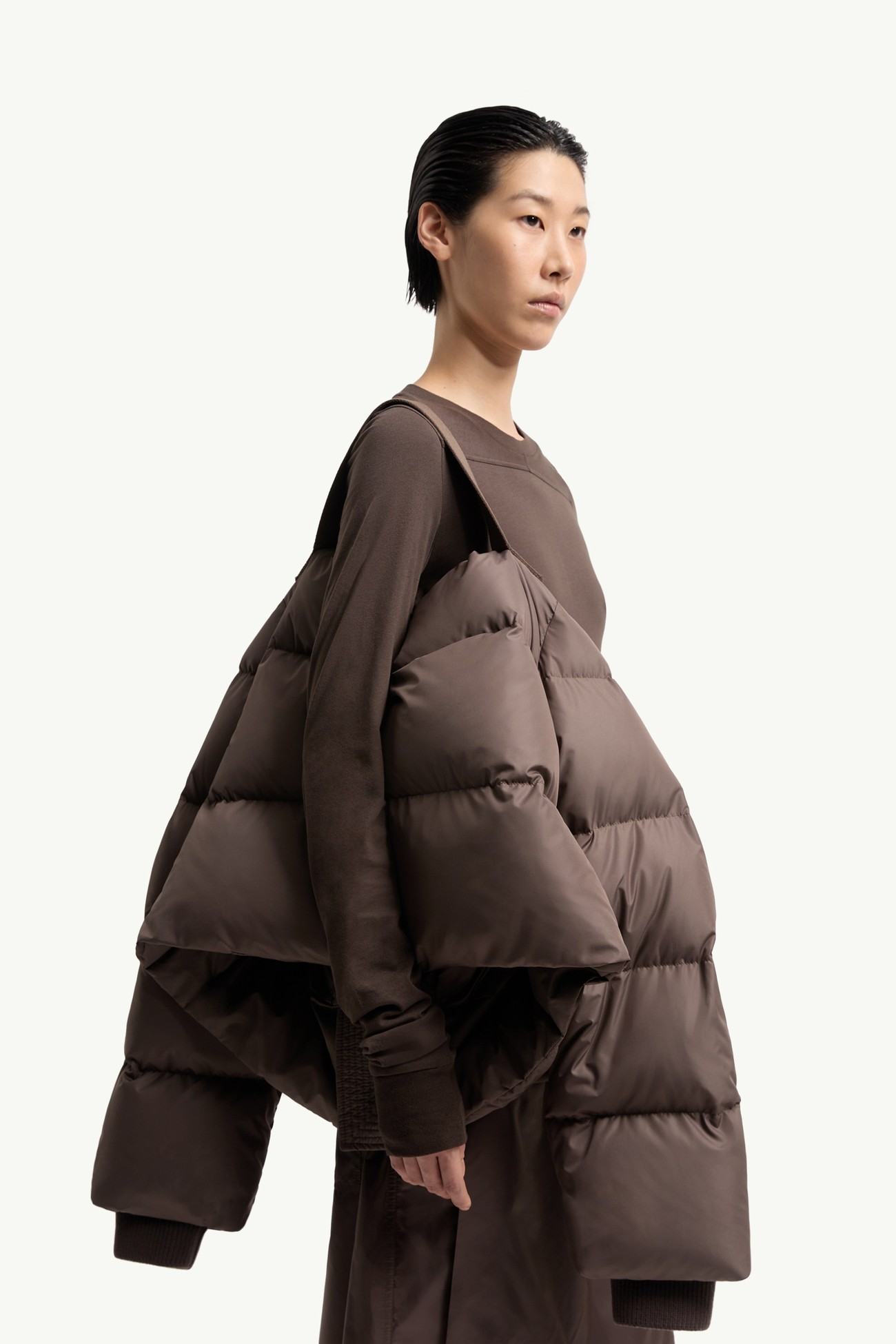 Moncler + Rick Owens Cyclopic 쇼트 다운 재킷 젠더 뉴트럴 토프 Moncler 7