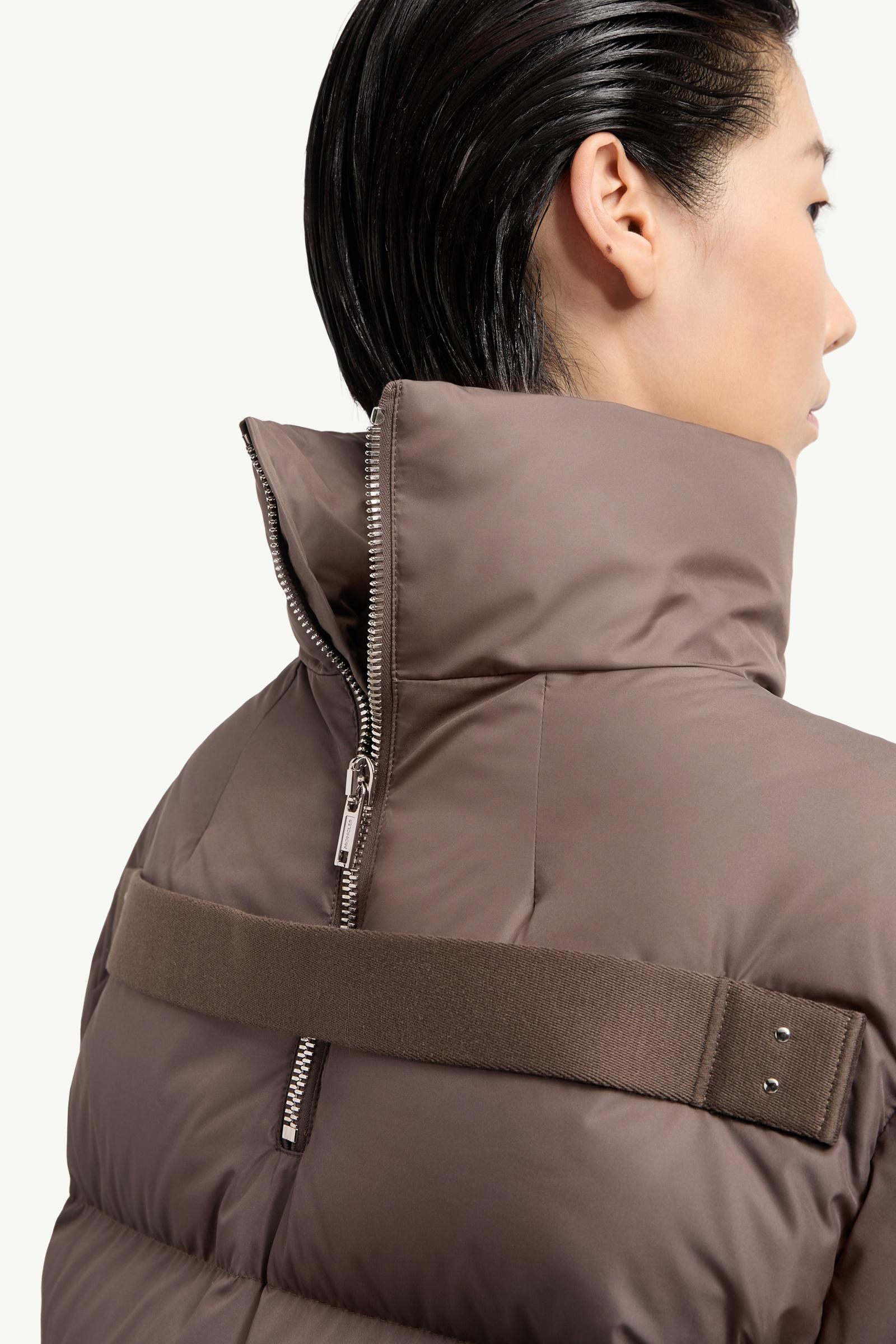 Taupe Moncler + Rick Owens Cyclopic Short Down Jacket - Short Down