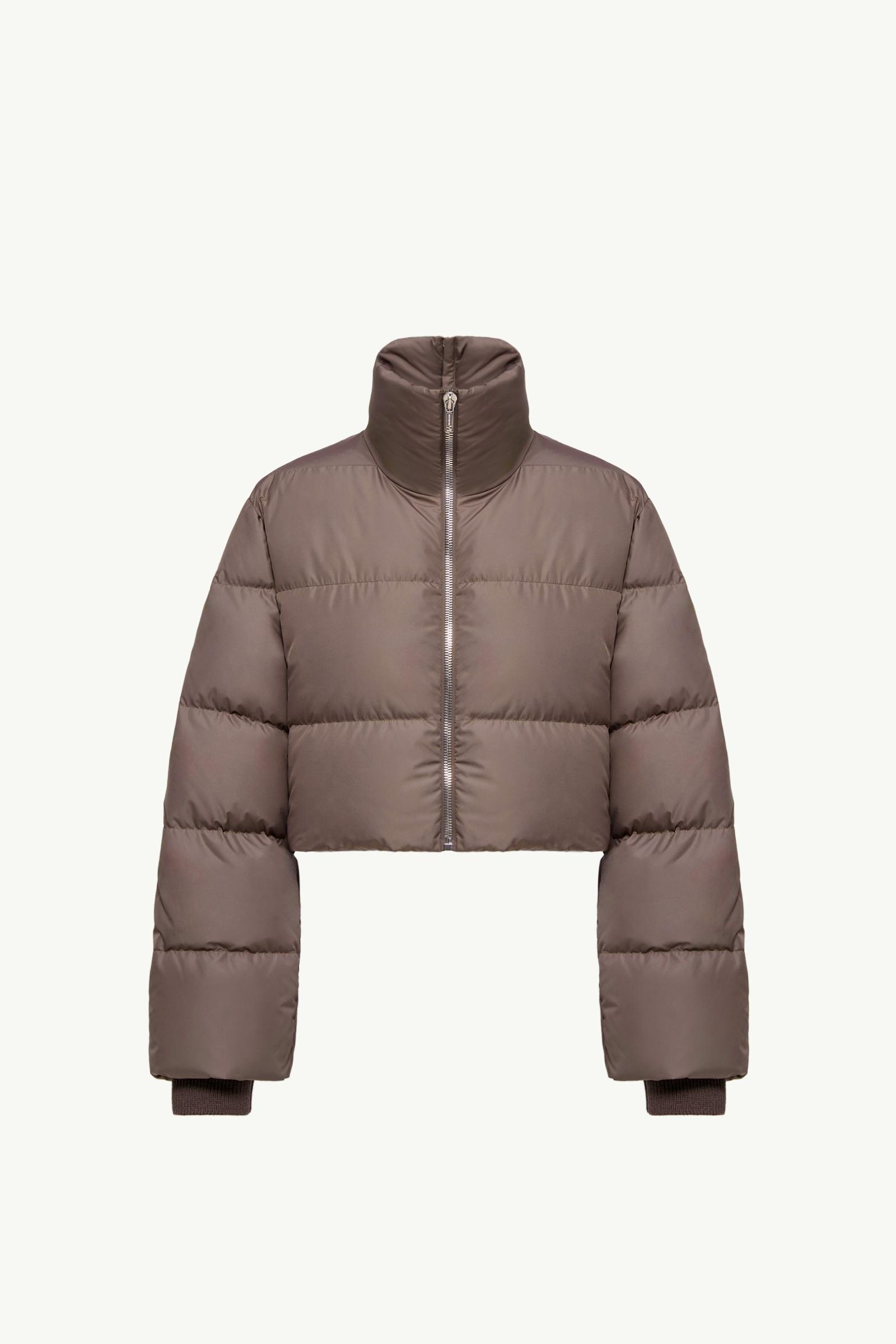Taupe Moncler + Rick Owens Cyclopic Short Down Jacket - Short Down