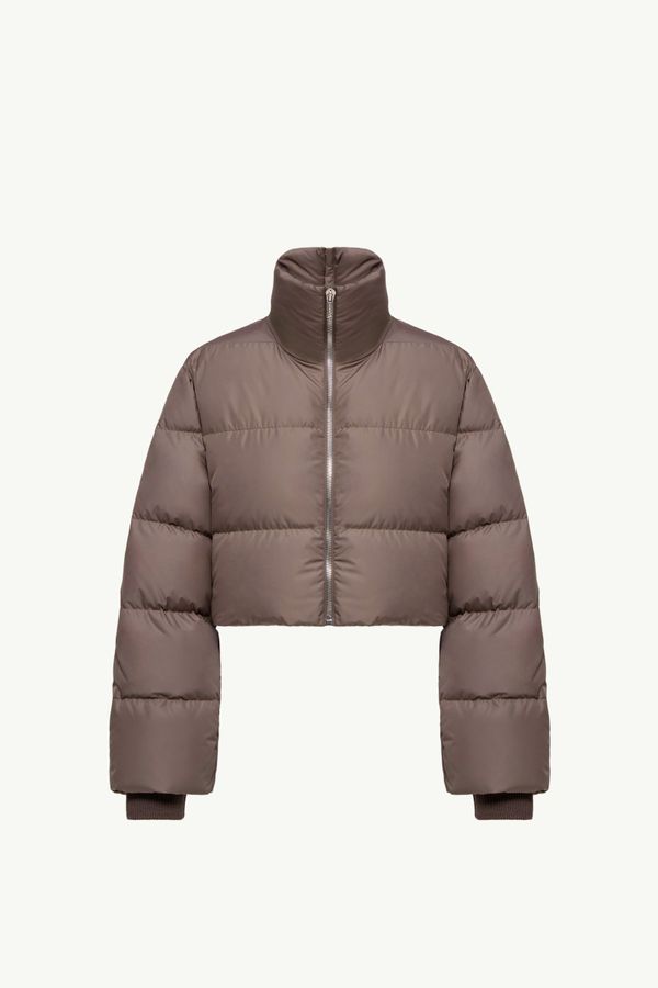 Moncler + Rick Owens Cyclopic男女款短款羽绒夹克外套 中性 灰褐色 Moncler 0
