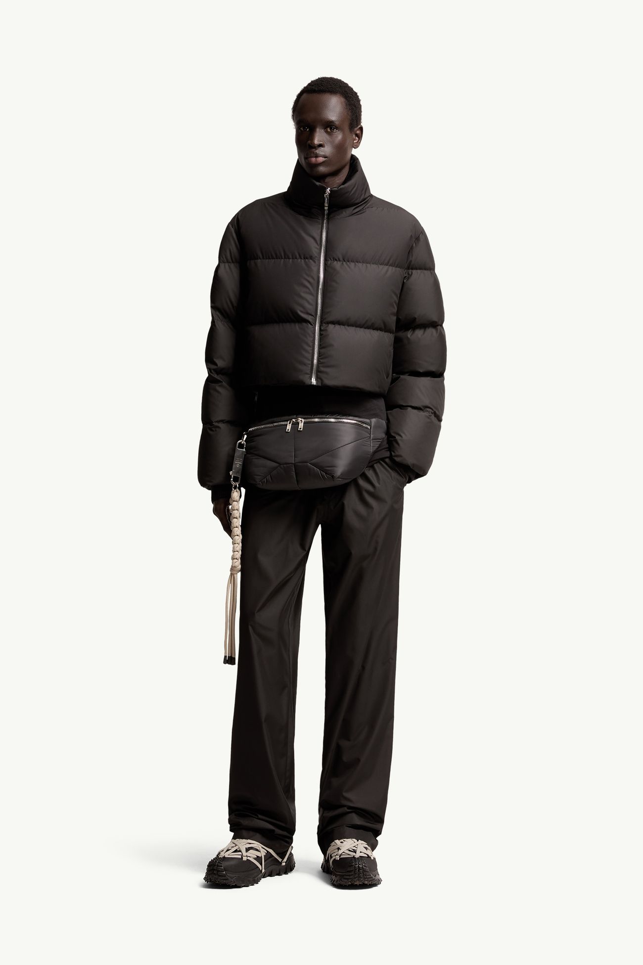 Moncler + Rick Owens直筒塔夫綢長褲 中性 黑色 Moncler 1