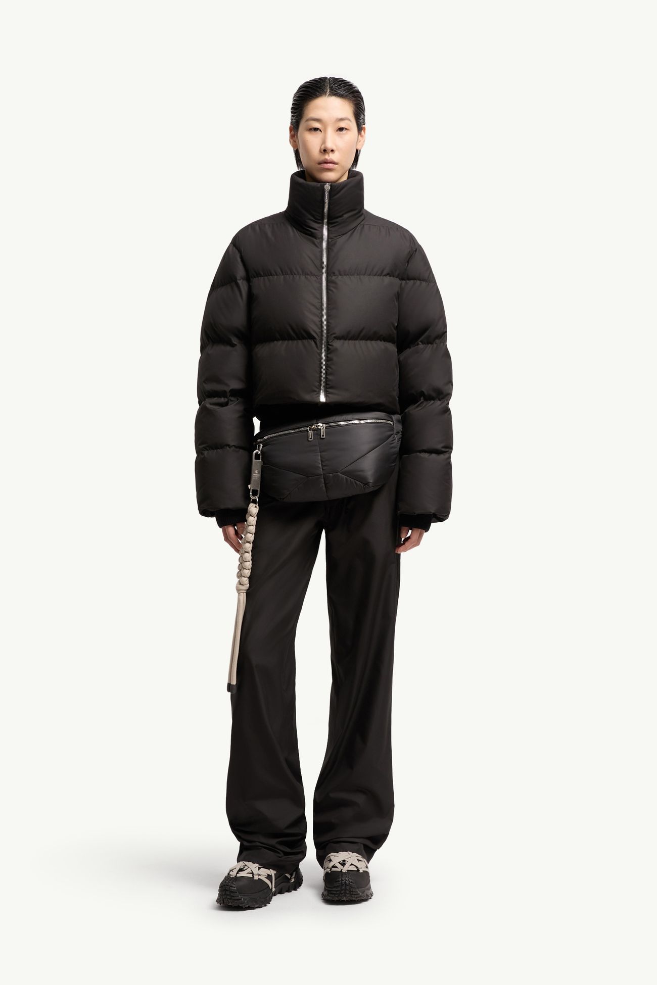 Moncler + Rick Owens Hose mit geradem Bein aus Taft Genderneutral Schwarz Moncler 2