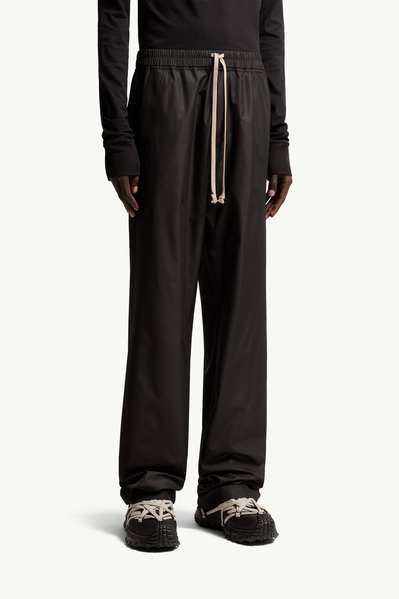 Moncler + Rick Owens Straight Leg Taffeta Pants Gender Neutral Black Moncler 4