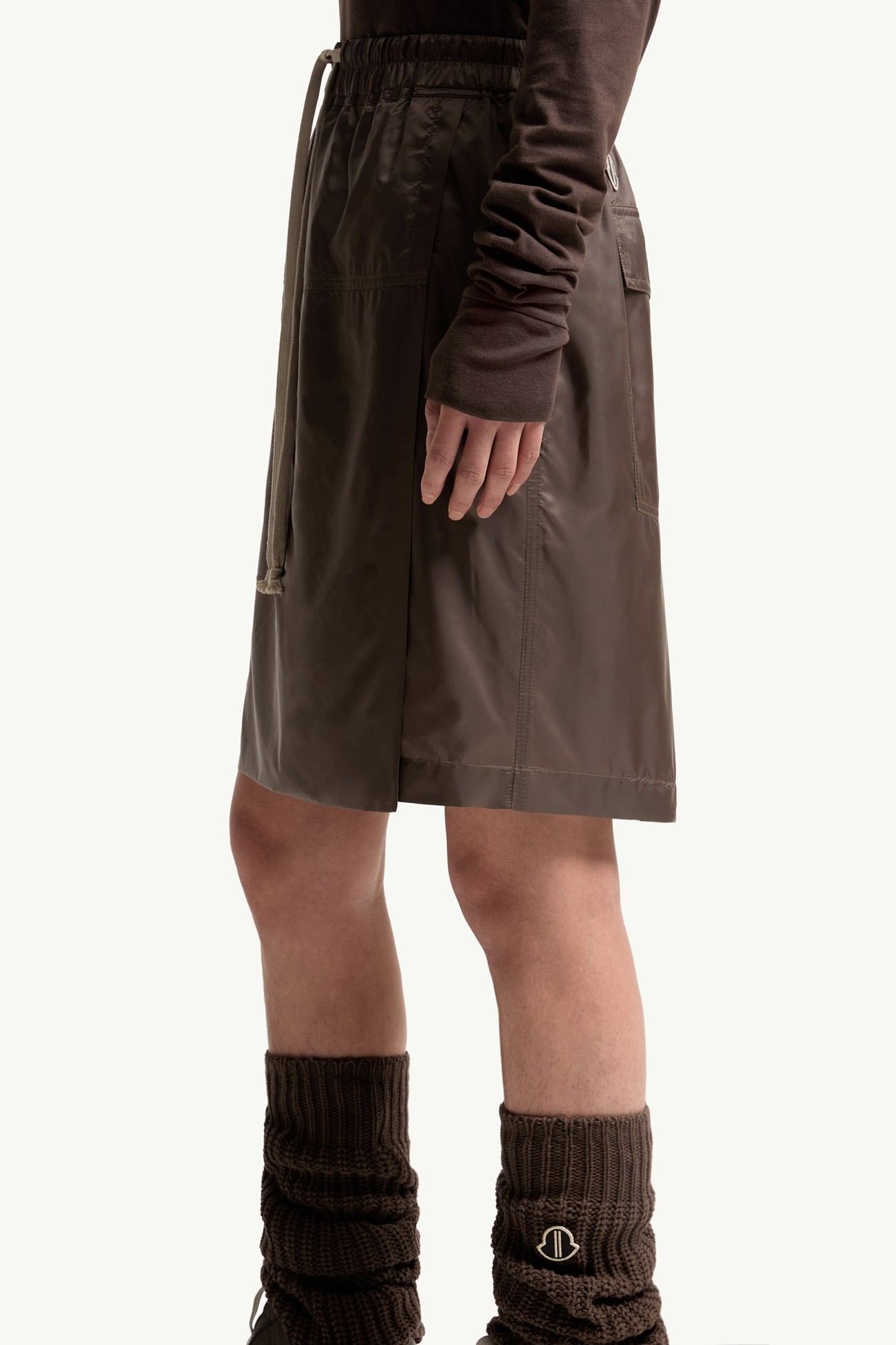 Moncler + Rick Owens Kiltshorts Skort Gender Neutral Taupe Moncler 3