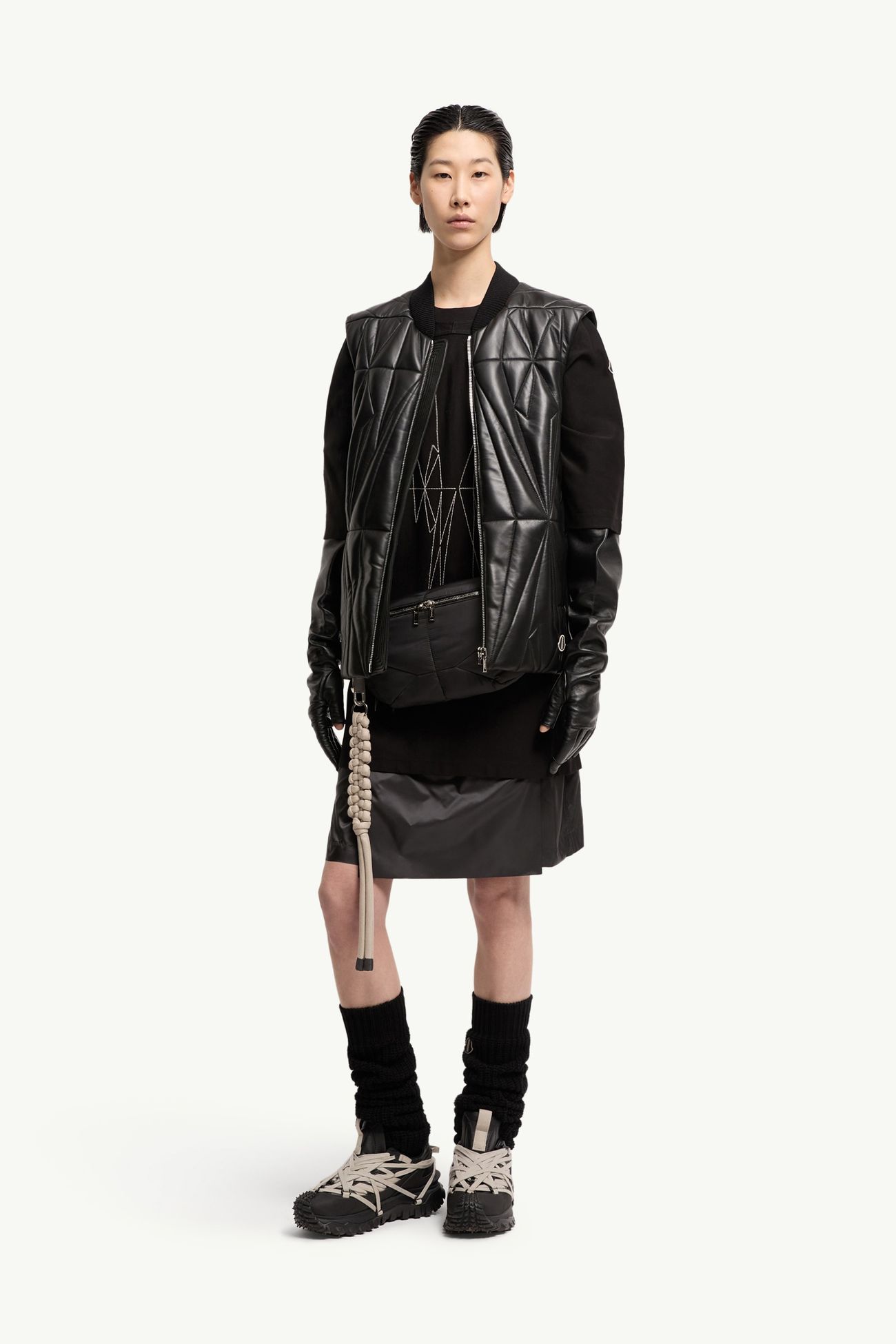 Moncler + Rick Owens Kiltshorts 스코트 젠더 뉴트럴 블랙 Moncler 2