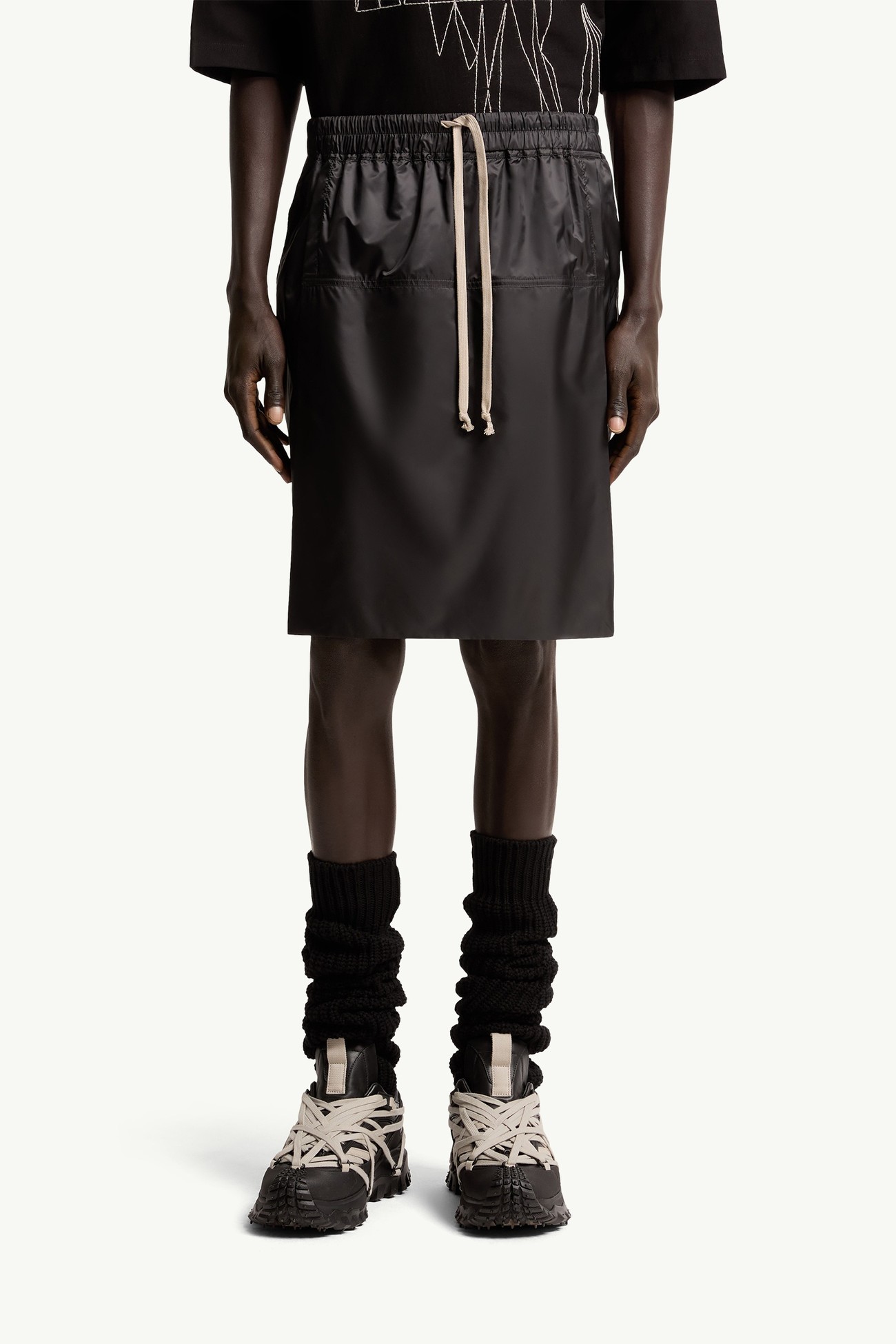 Moncler + Rick Owens Kiltshorts Skort Gender Neutral Black Moncler 4