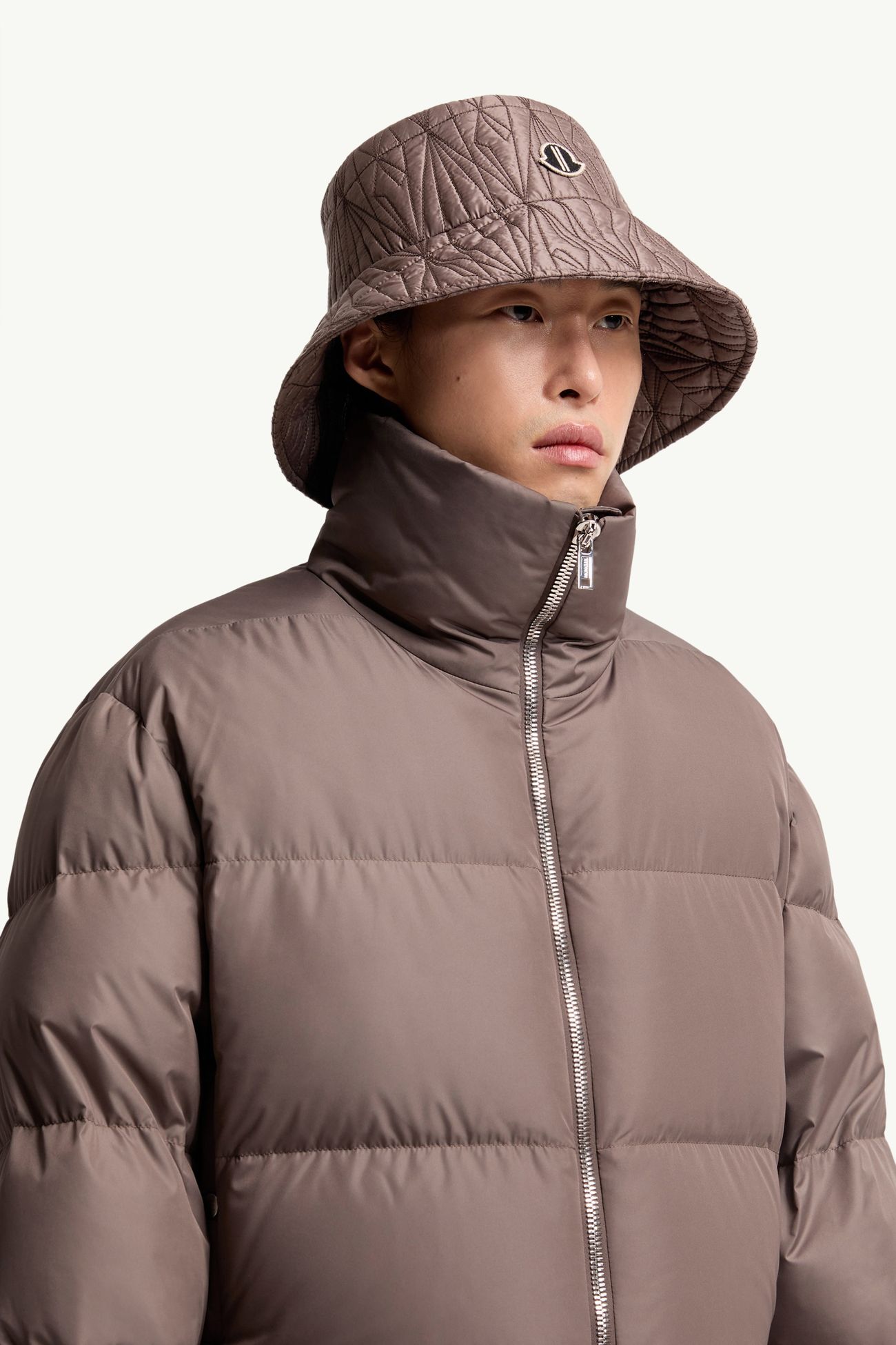 Moncler + Rick Owens男女款加衬渔夫帽 中性 灰褐色 Moncler 2