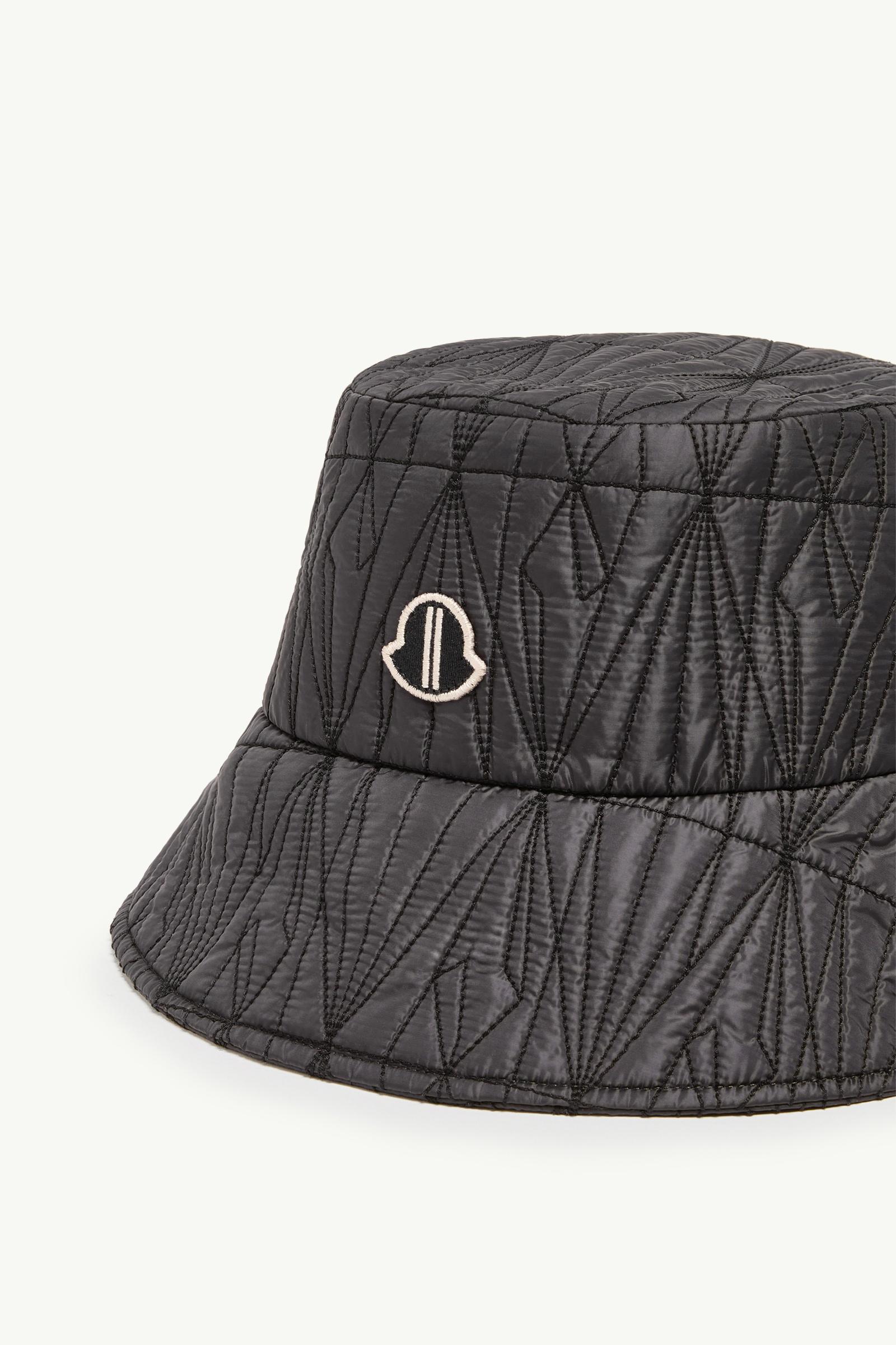 Black Moncler + Rick Owens Padded Bucket Hat - Hats & Beanies for