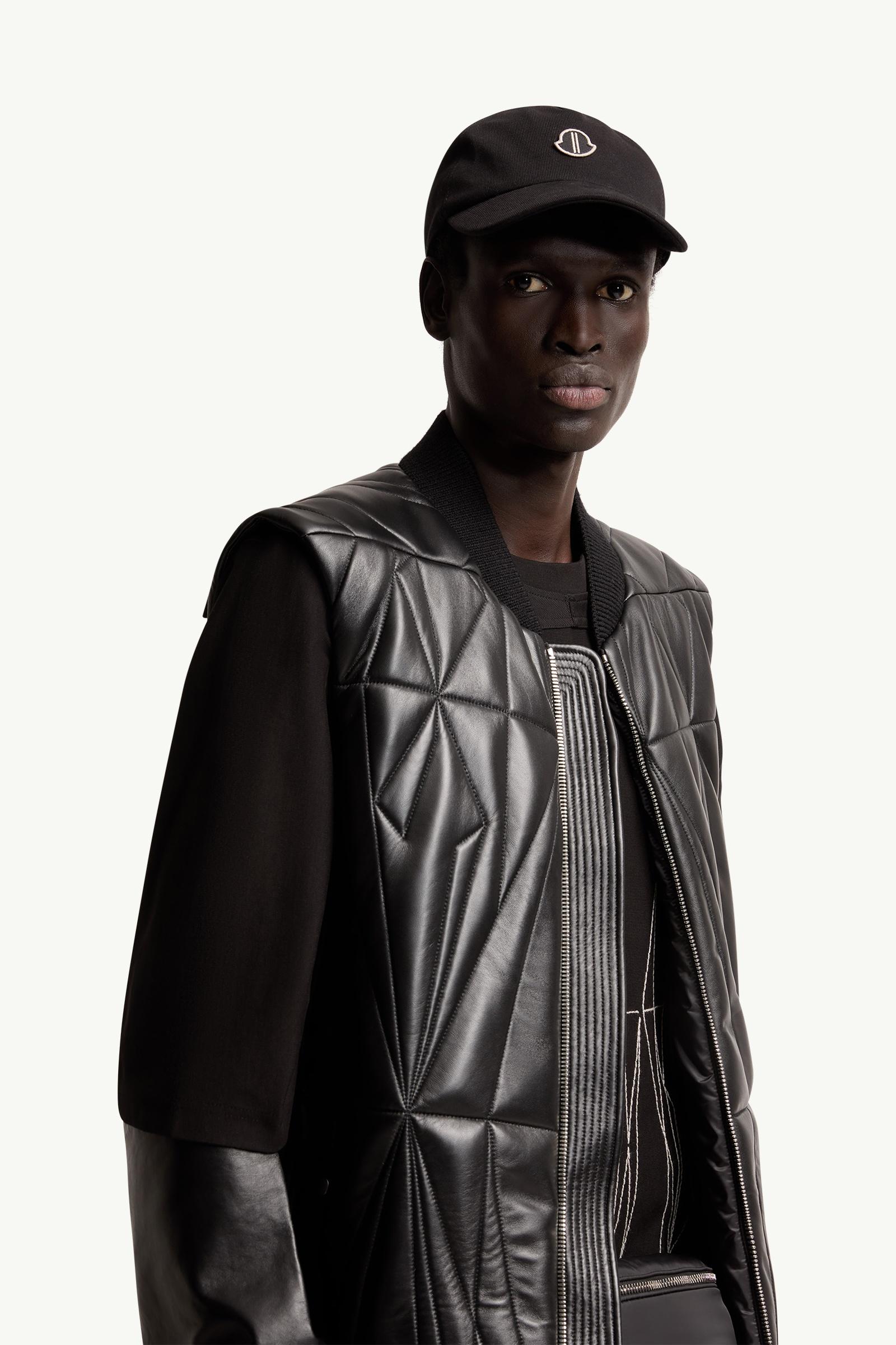 Black Moncler + Rick Owens Cotton Baseball Cap - Hats & Beanies