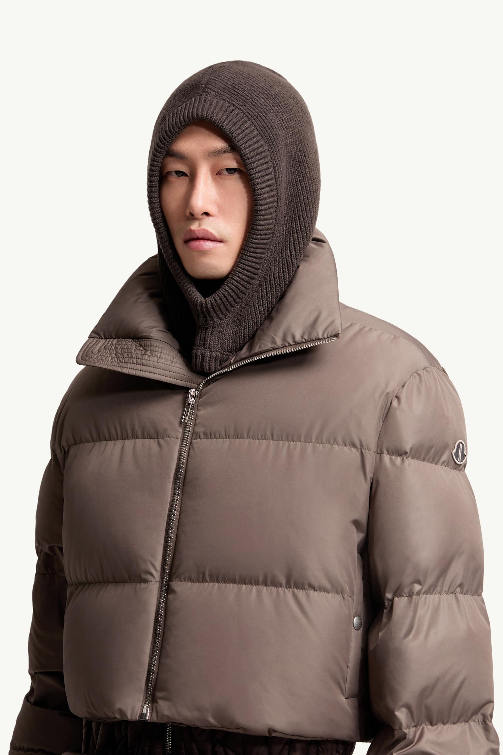 Brown Moncler + Rick Owens Wool Jera Hood - Hats & Beanies for Men