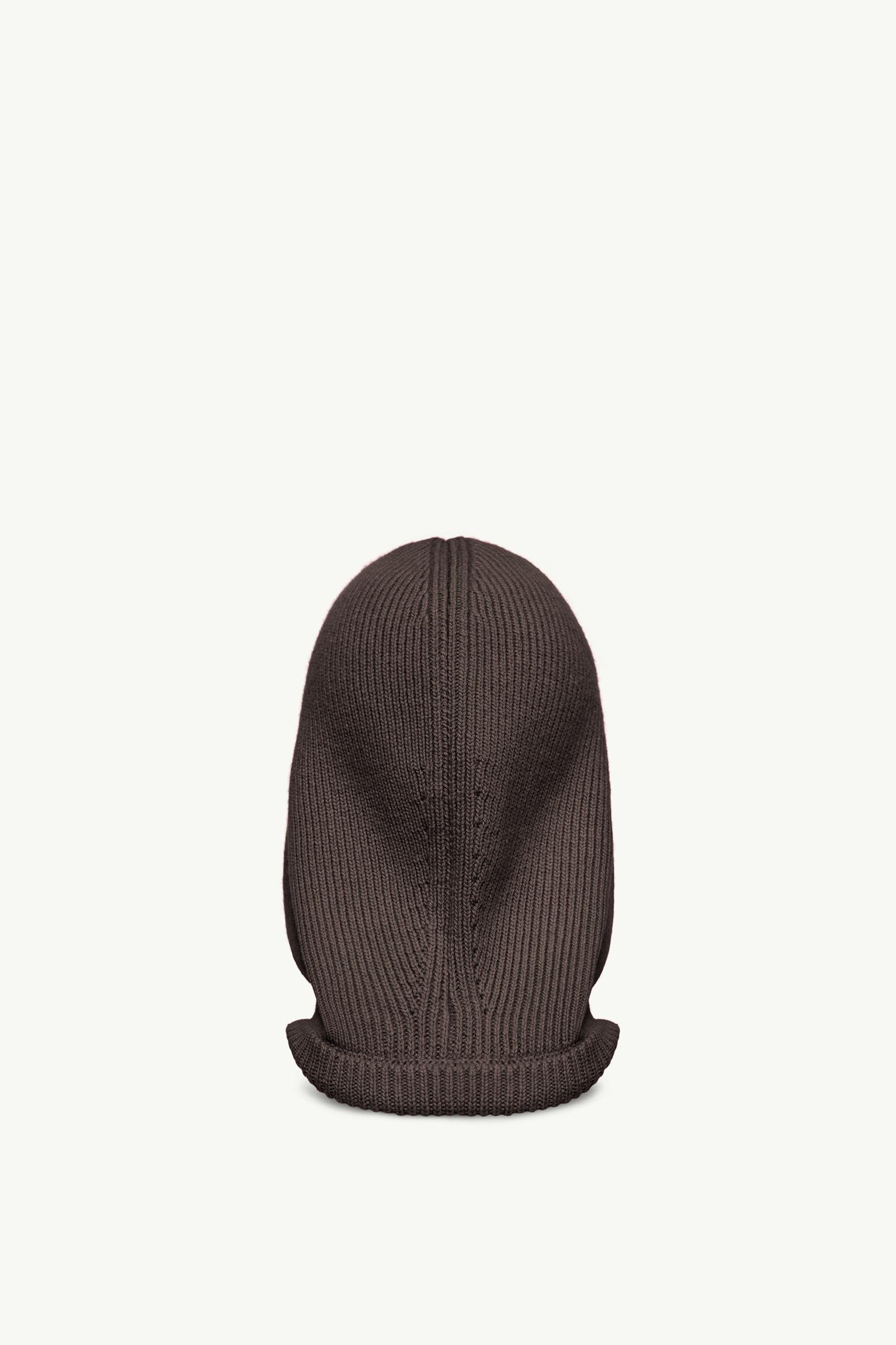 Brown Moncler + Rick Owens Wool Jera Hood - Hats & Beanies for Men