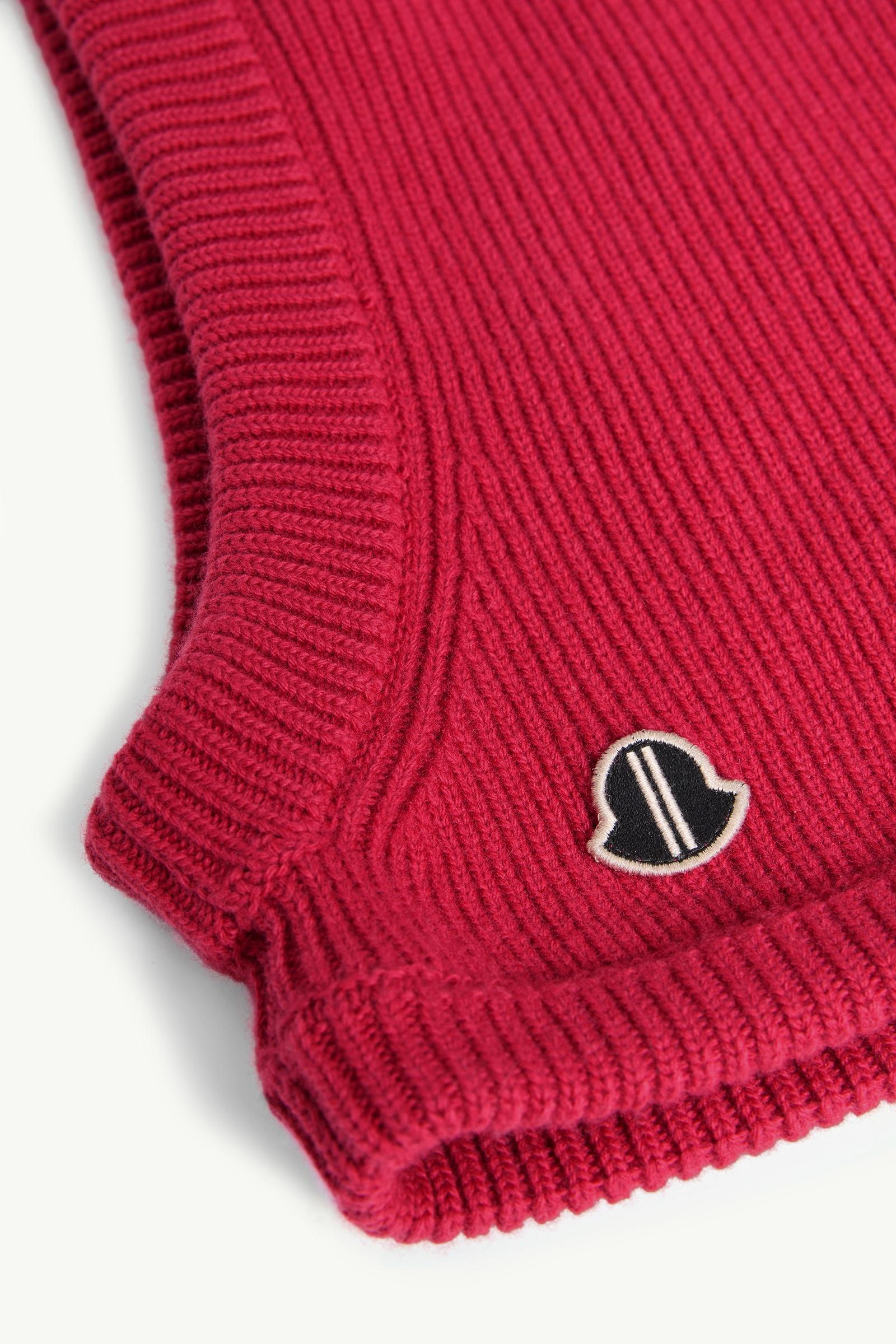 Berry Red Moncler + Rick Owens Wool Jera Hood - Hats & Beanies for